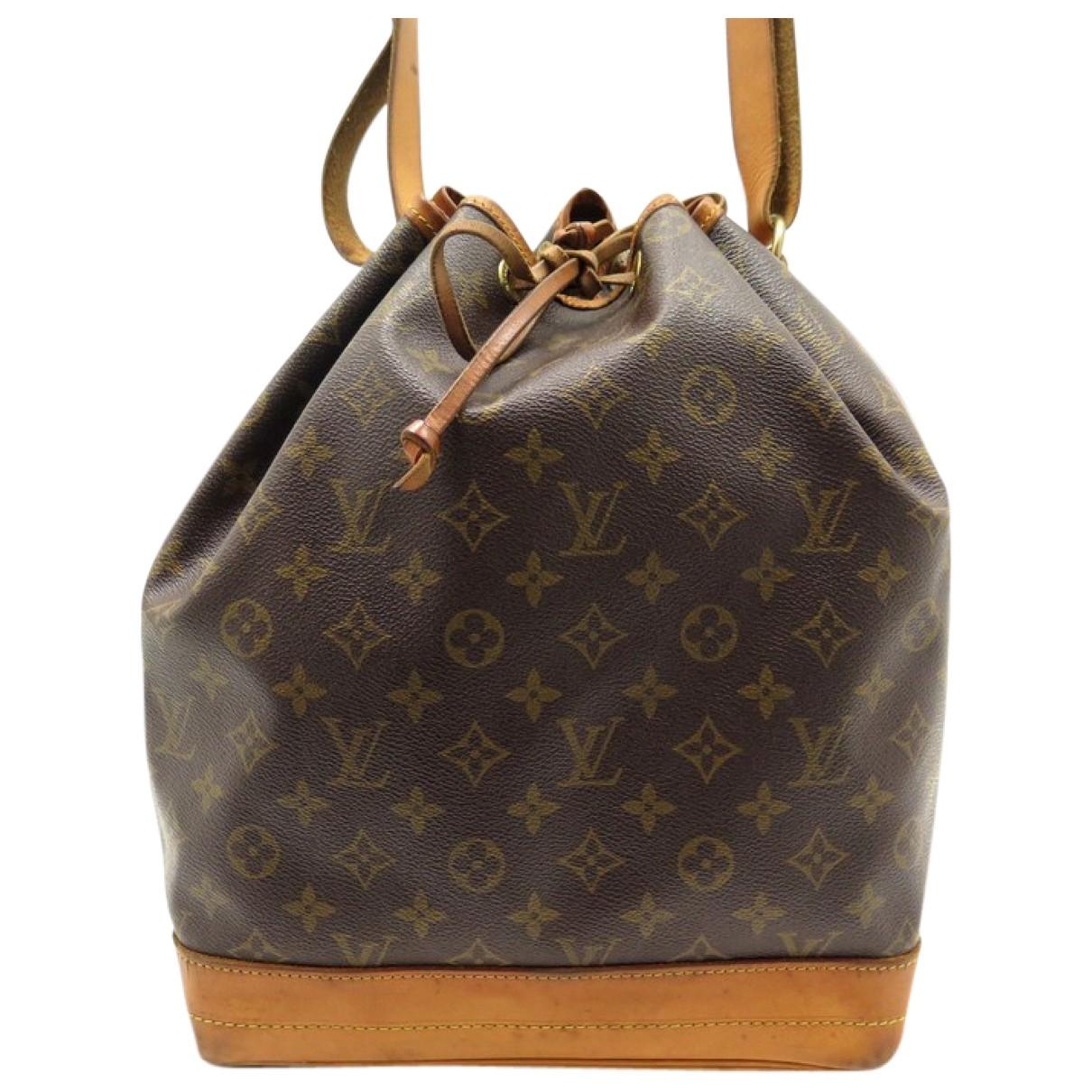 Louis Vuitton Vintage Noé Brown Cloth Handbag in Brown - Lyst