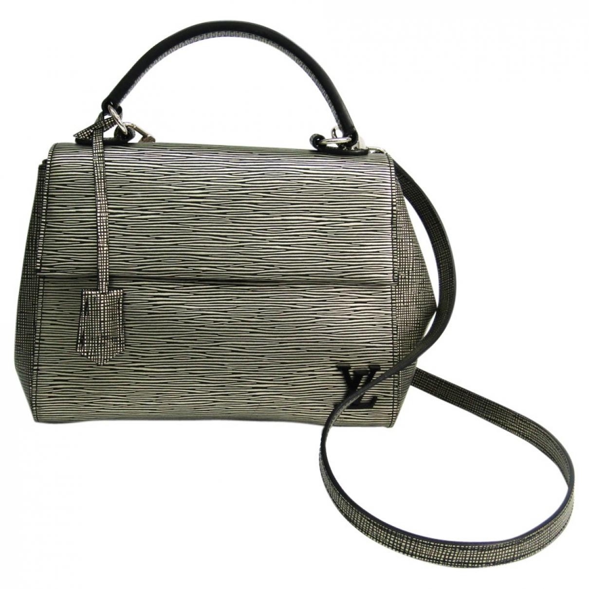 Louis Vuitton Cluny Grey Leather Handbag in Gray - Lyst