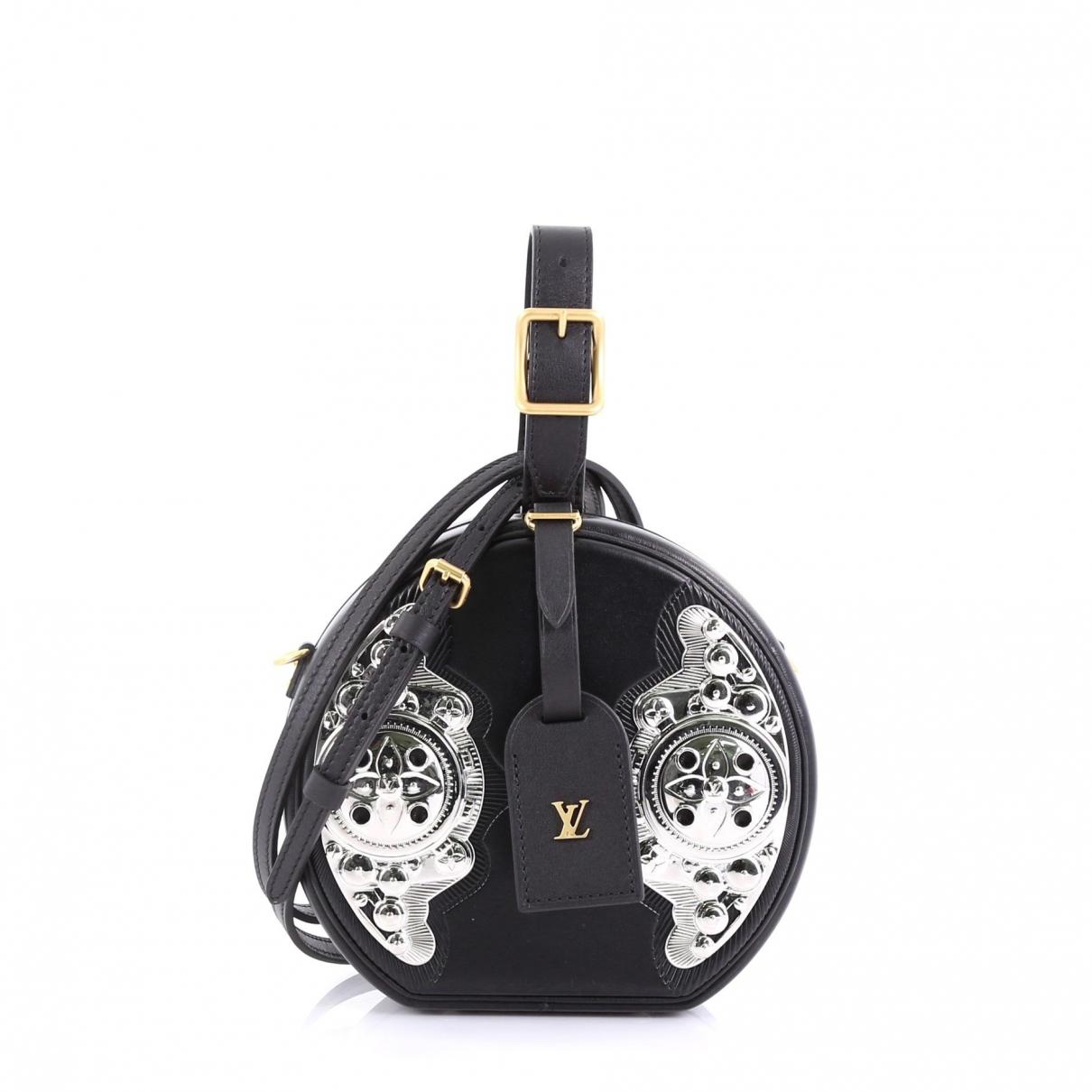 Lyst - Louis Vuitton Petite Boîte À Chapeau Black Leather Handbag in Black
