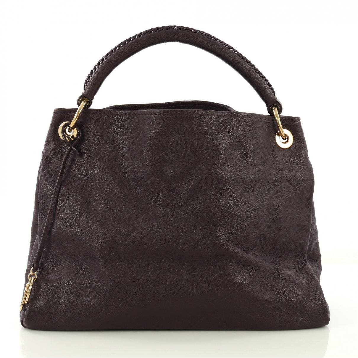 Louis Vuitton Artsy Leather Handbag in Purple - Lyst