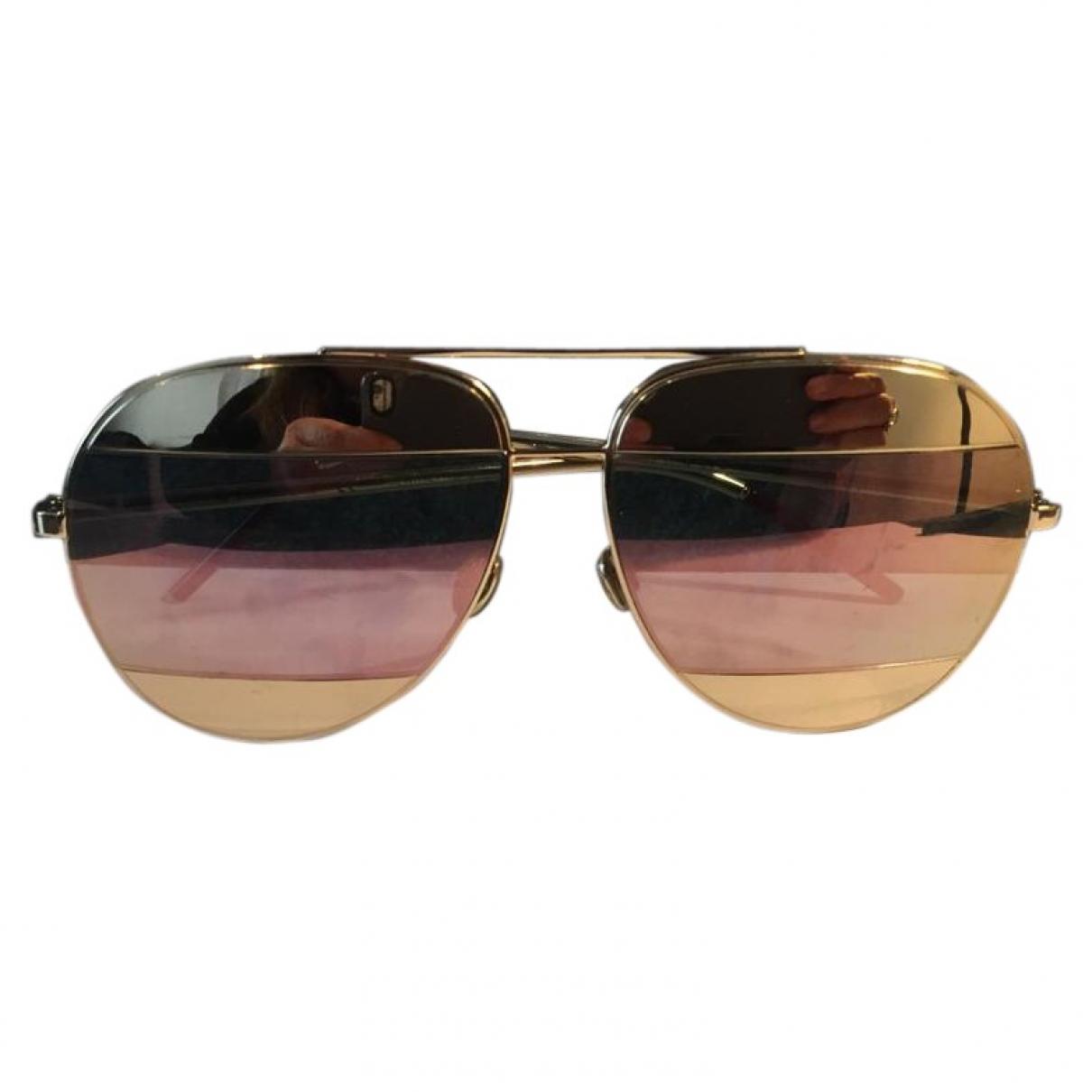 Dior Gold Metal Sunglasses in Metallic - Lyst