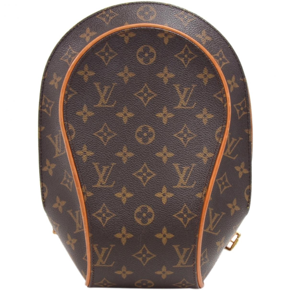 Lyst - Louis Vuitton Pre-owned Vintage Ellipse Brown Cloth Backpacks in Brown