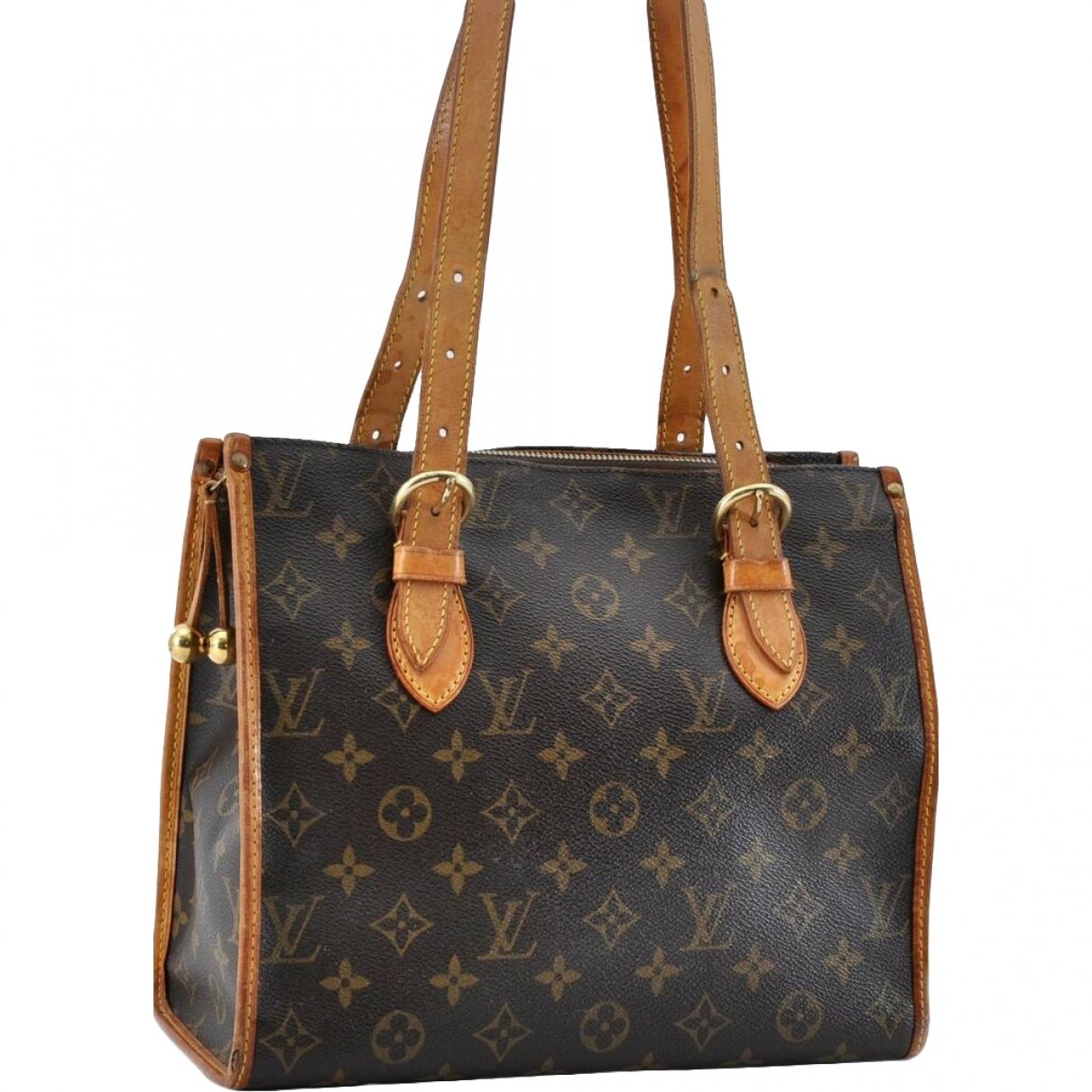 Louis Vuitton Popincourt Brown Cloth Handbag in Brown - Lyst
