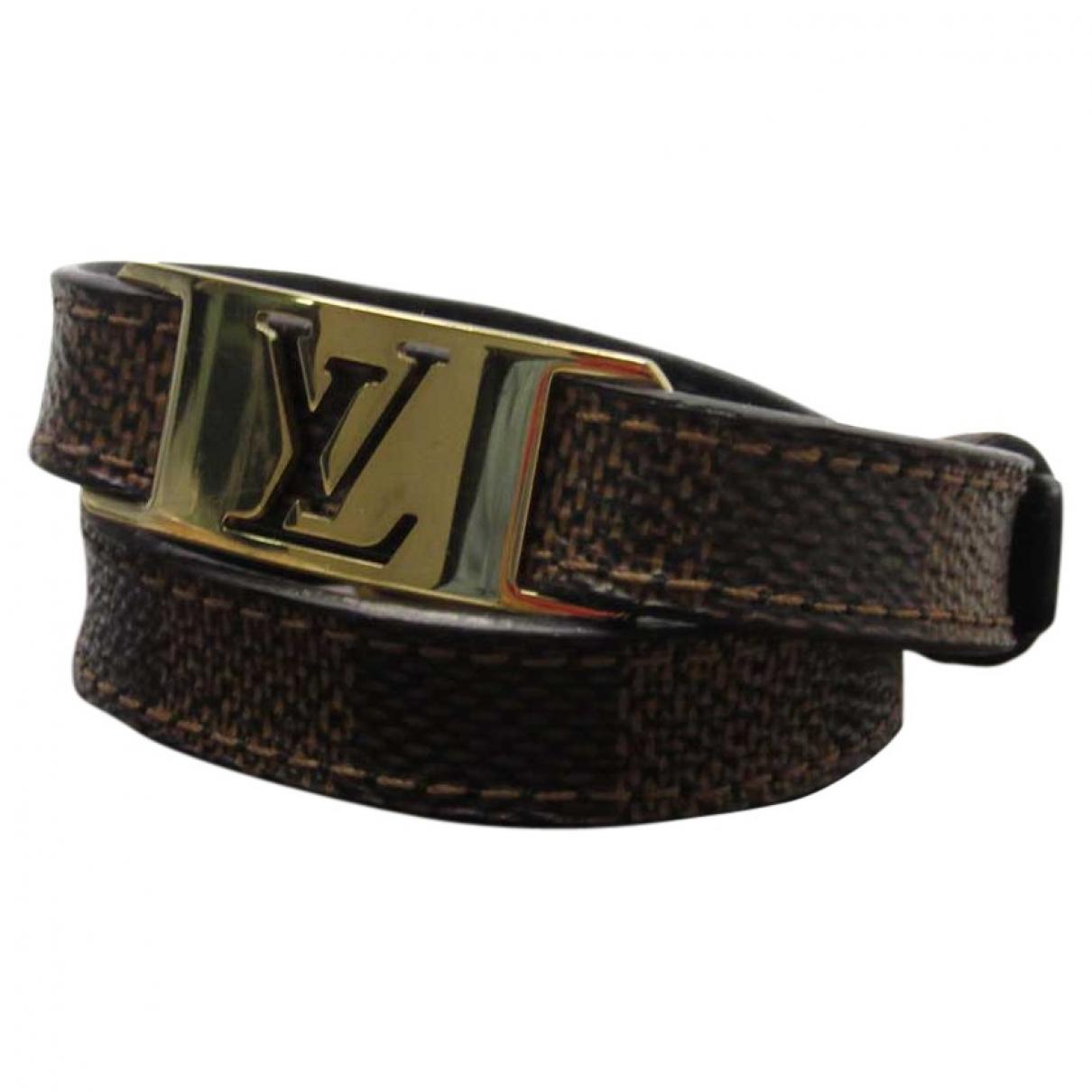 Louis Vuitton Other Leather Bracelets in Black - Lyst