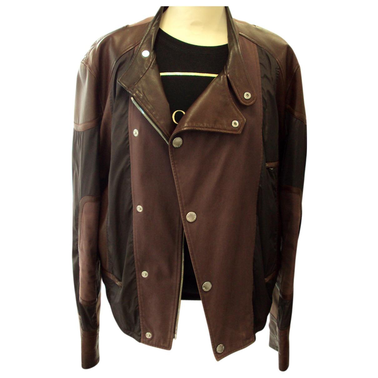 Louis vuitton Pre-owned Leather Jacket for Men | Lyst