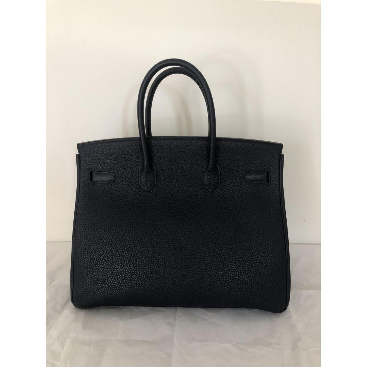 Hermès Birkin 35 Navy Leather in Blue - Lyst