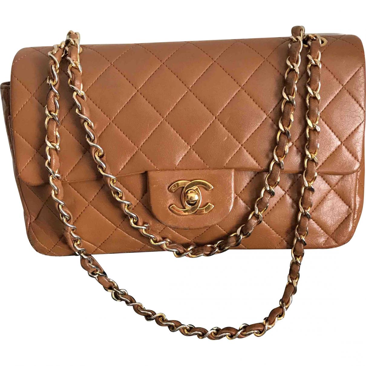 Lyst Chanel Pre Owned Vintage Timeless Camel Leather Handbag In Chanel Women S Natural Pre Owned Vintage Timeless Camel Leather Handbag