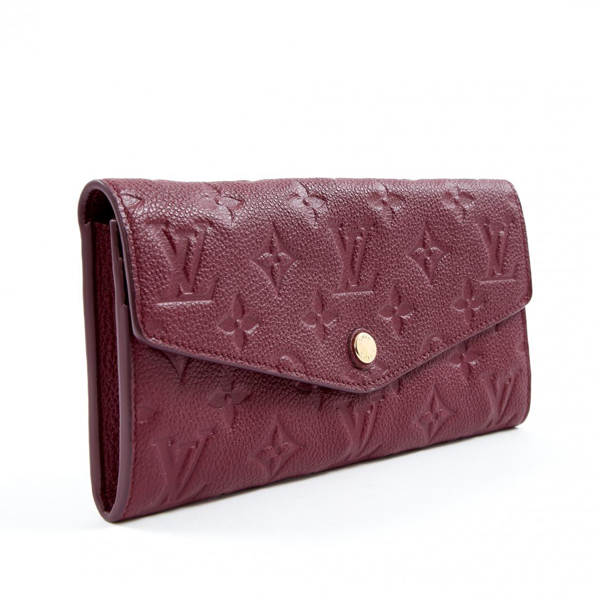 Louis Vuitton Leather Wallet in Purple - Lyst