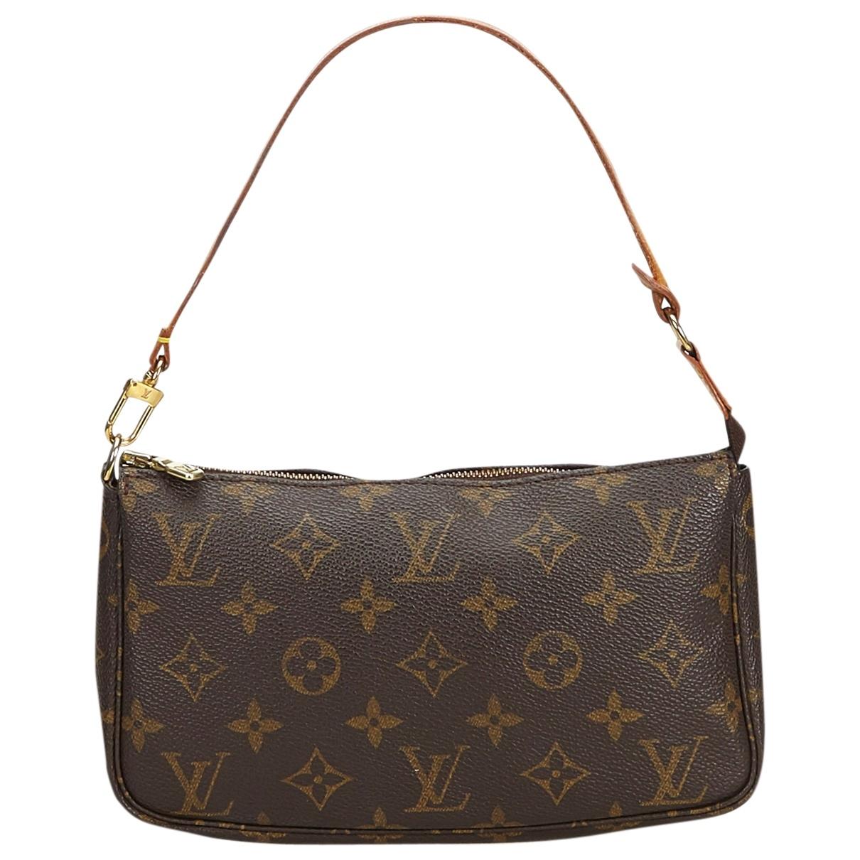 Lyst - Louis Vuitton Pochette Accessoire Brown Plastic Clutch Bag in Brown