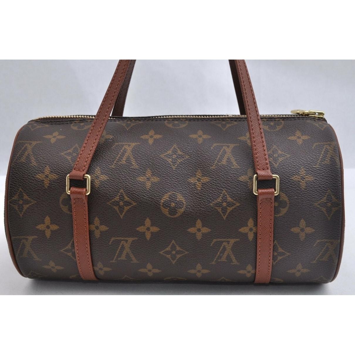 Papillon cloth handbag Louis Vuitton Brown in Cloth - 37403985