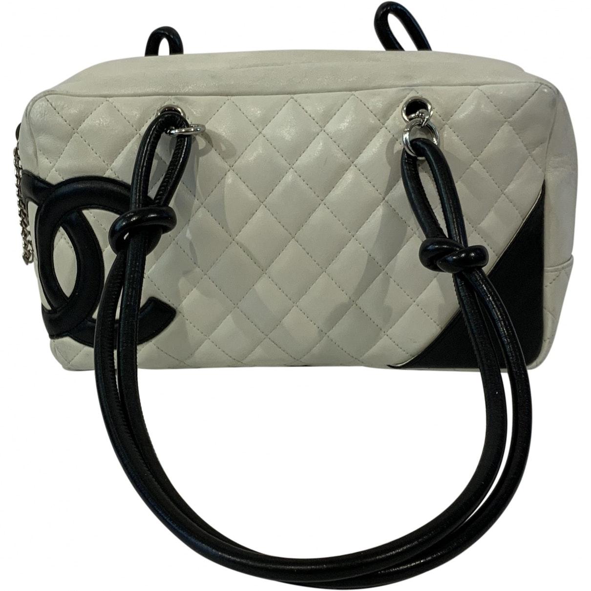 Chanel Bowling Bag White Leather in White Lyst