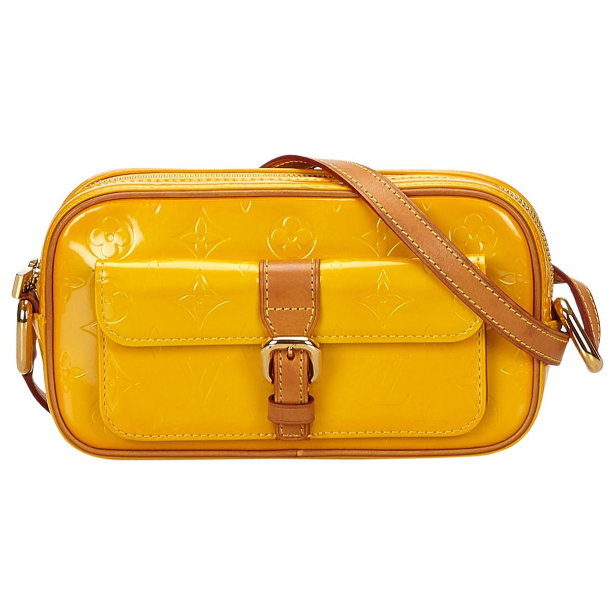 Lyst - Louis Vuitton Patent Leather Handbag in Yellow