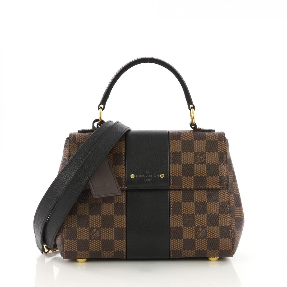 Louis Vuitton Bond Street Brown Cloth Handbag in Brown - Lyst