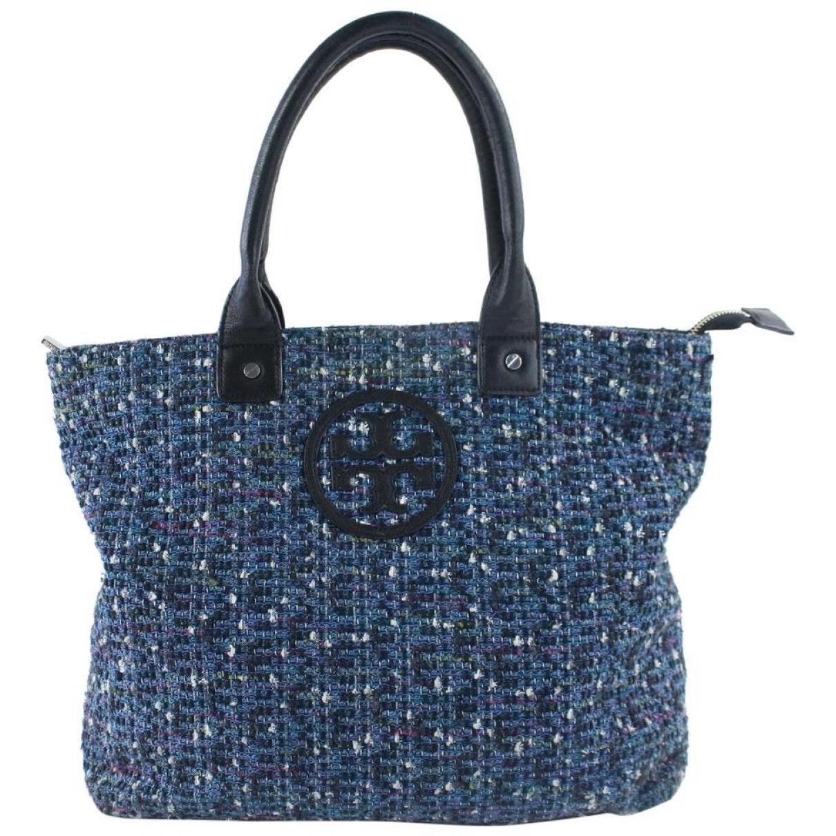 Tory Burch Blue Tweed Handbag - Lyst