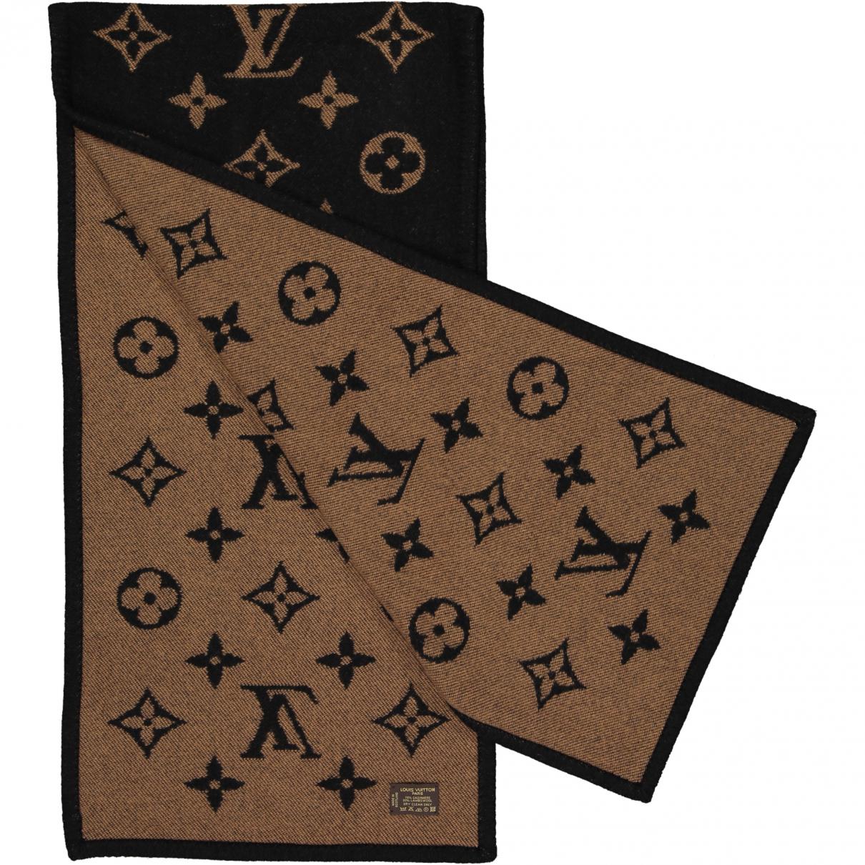 Louis Vuitton Brown Cashmere Scarves in Brown - Lyst