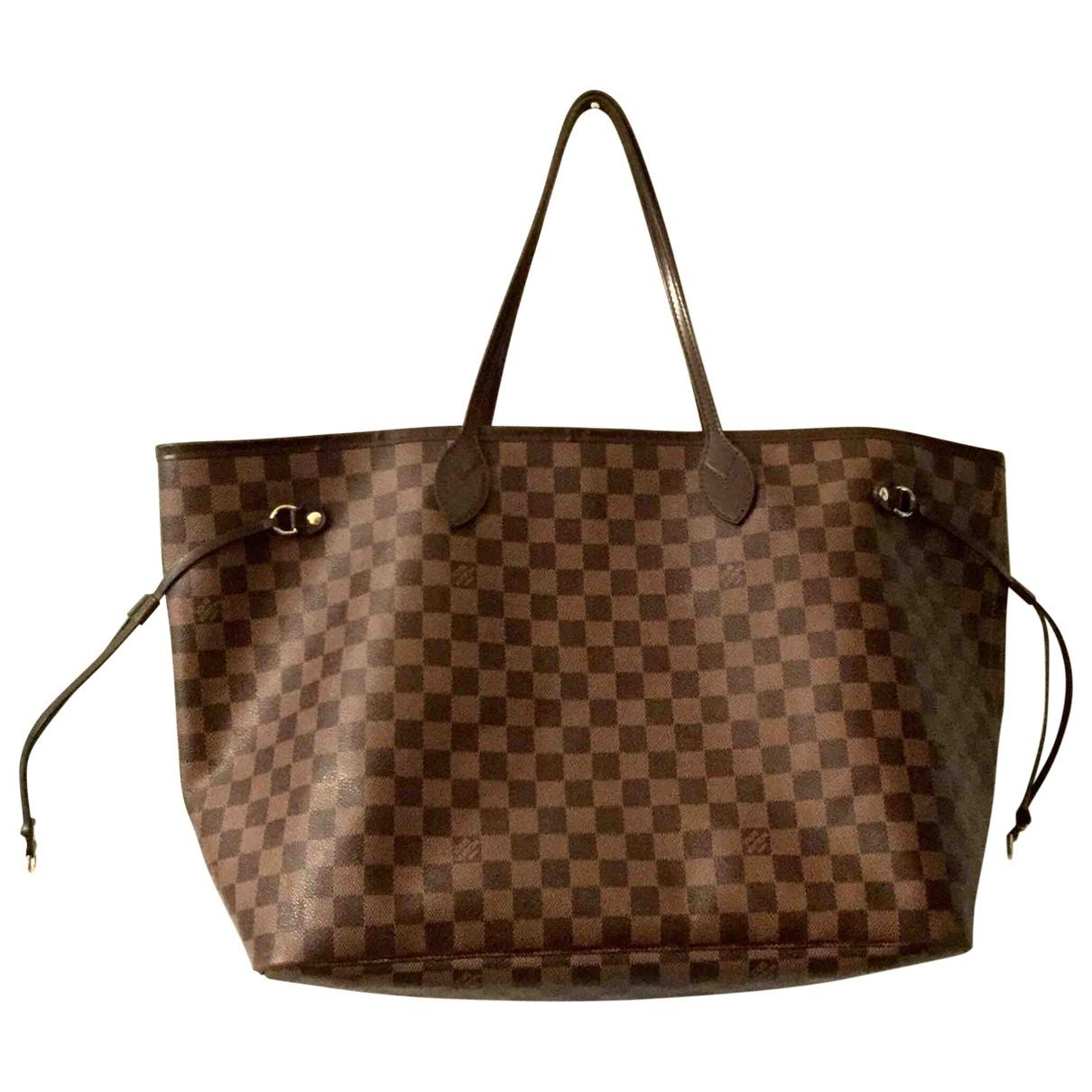 Louis Vuitton Pre-owned Neverfull Multicolour Leather Handbags in Brown - Lyst
