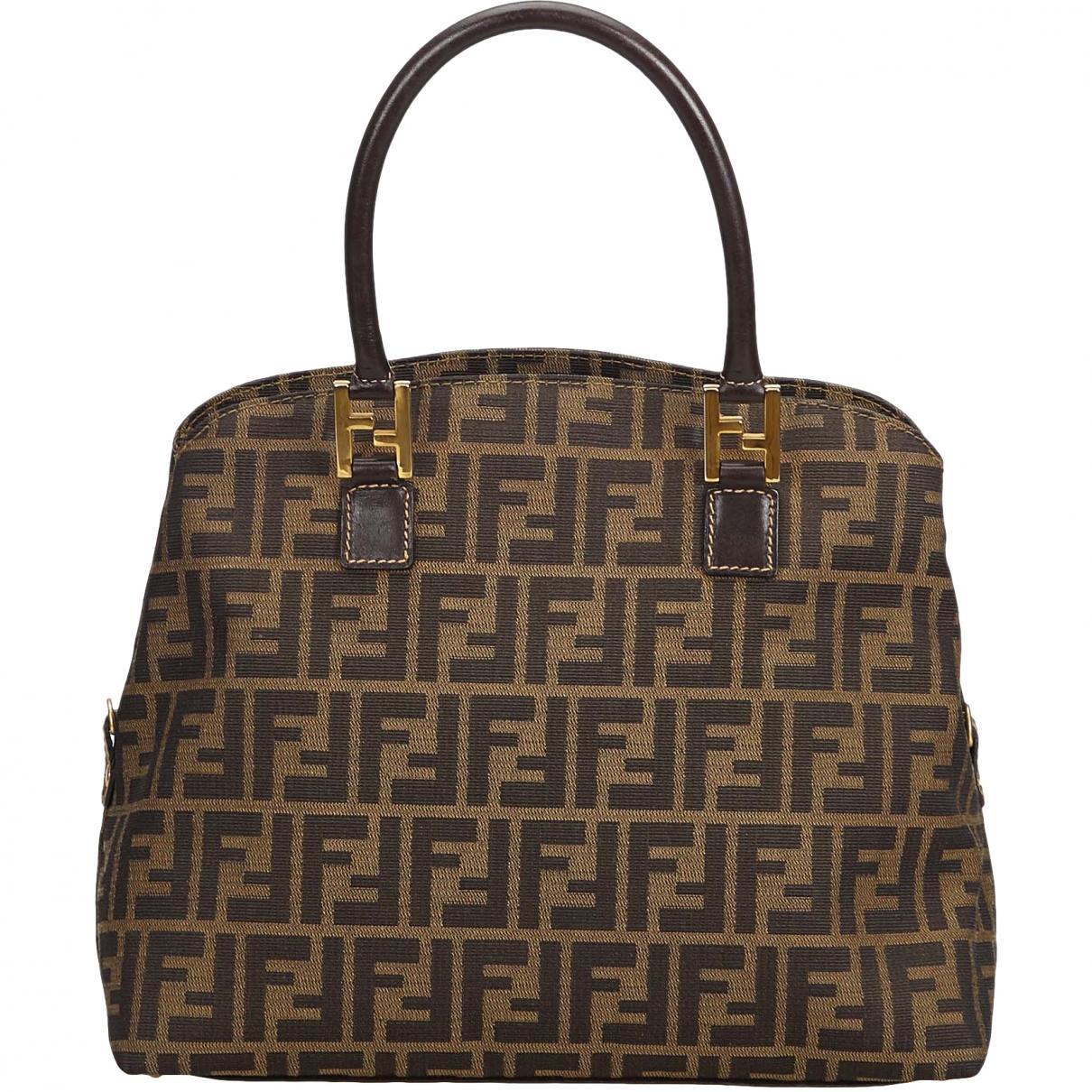 Lyst - Fendi Cloth Handbag in Brown