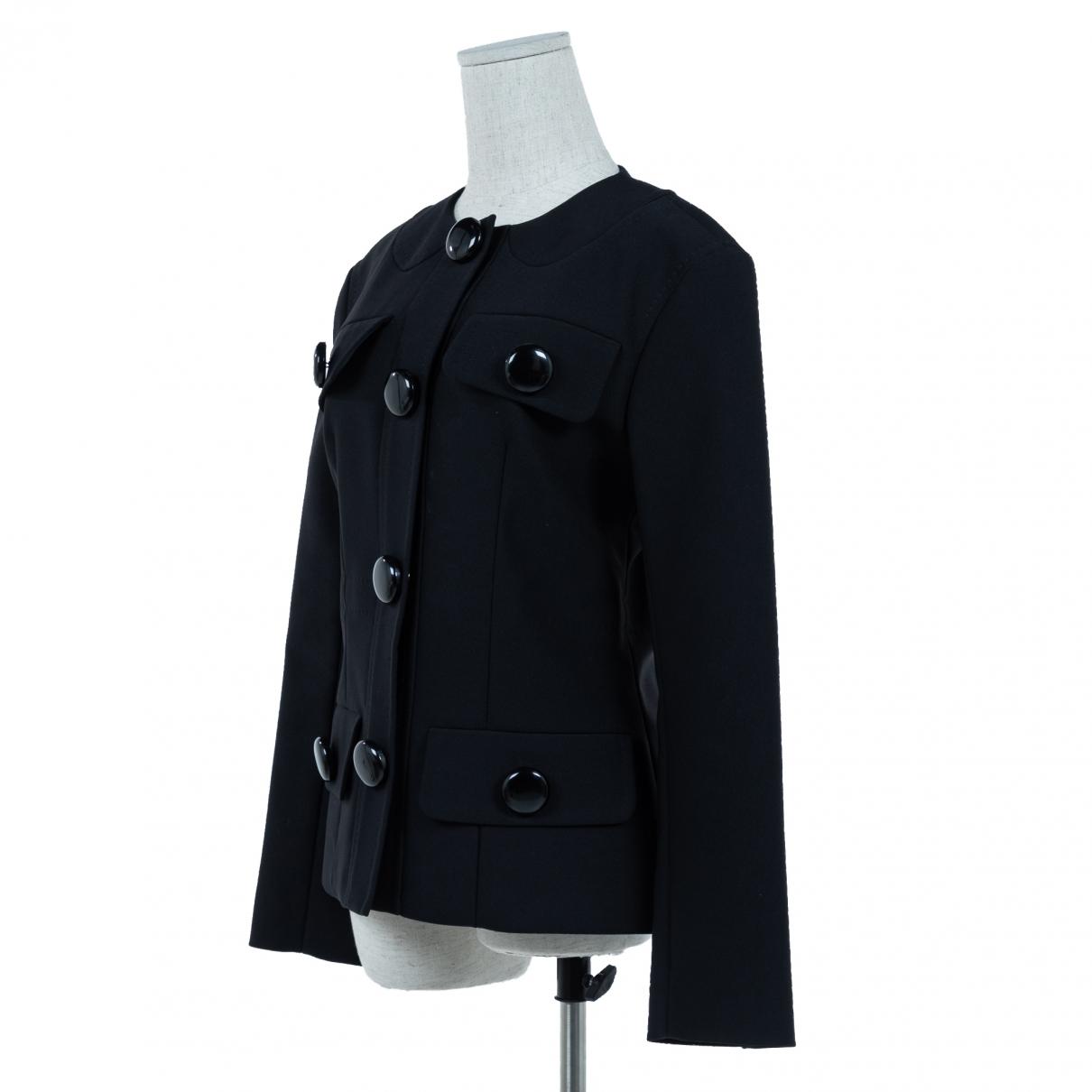 Louis Vuitton Black Wool Jacket in Black - Lyst