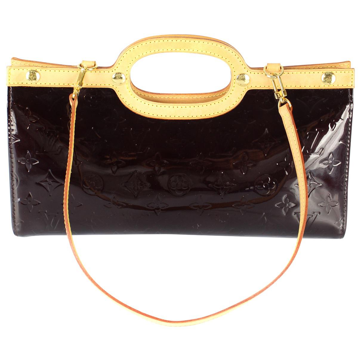 Lyst Louis Vuitton Roxbury Patent Leather Handbag In Black Gallery