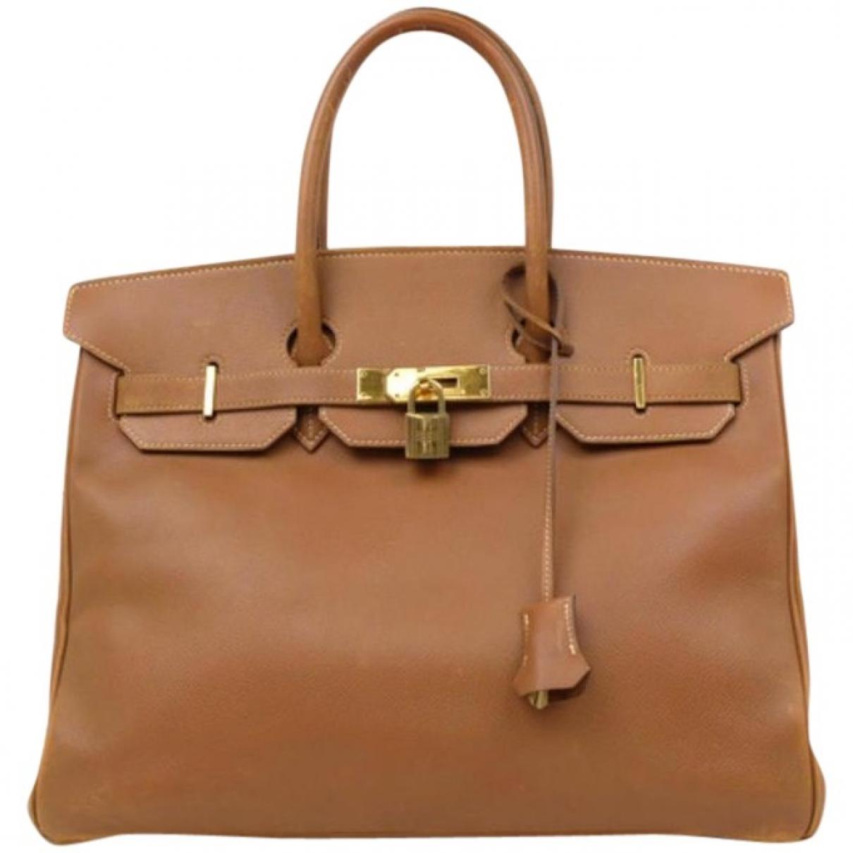 Hermès Birkin 35 Leather Tote in Brown Lyst