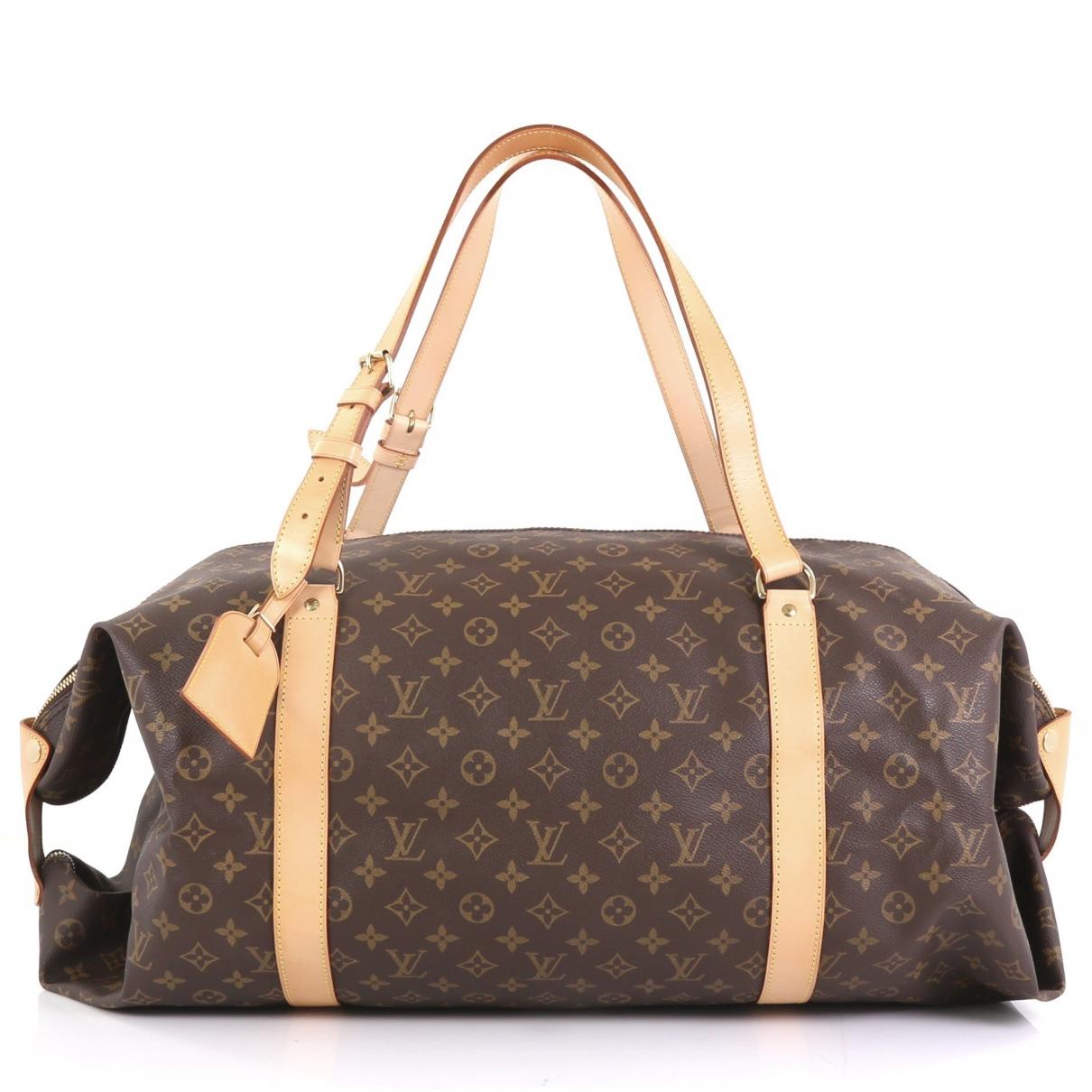 Louis Vuitton Kabul Brown Cloth Travel Bag in Brown - Lyst