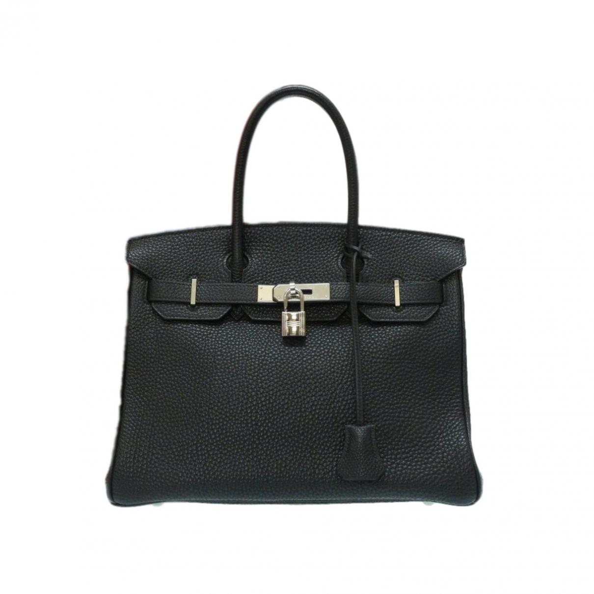 Lyst - Hermès Pre-owned Birkin 30 Black Leather Handbags in Black - Save 34%