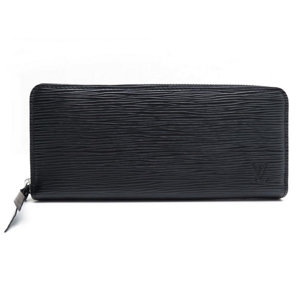 Louis Vuitton Clemence Leather Wallet in Black - Lyst