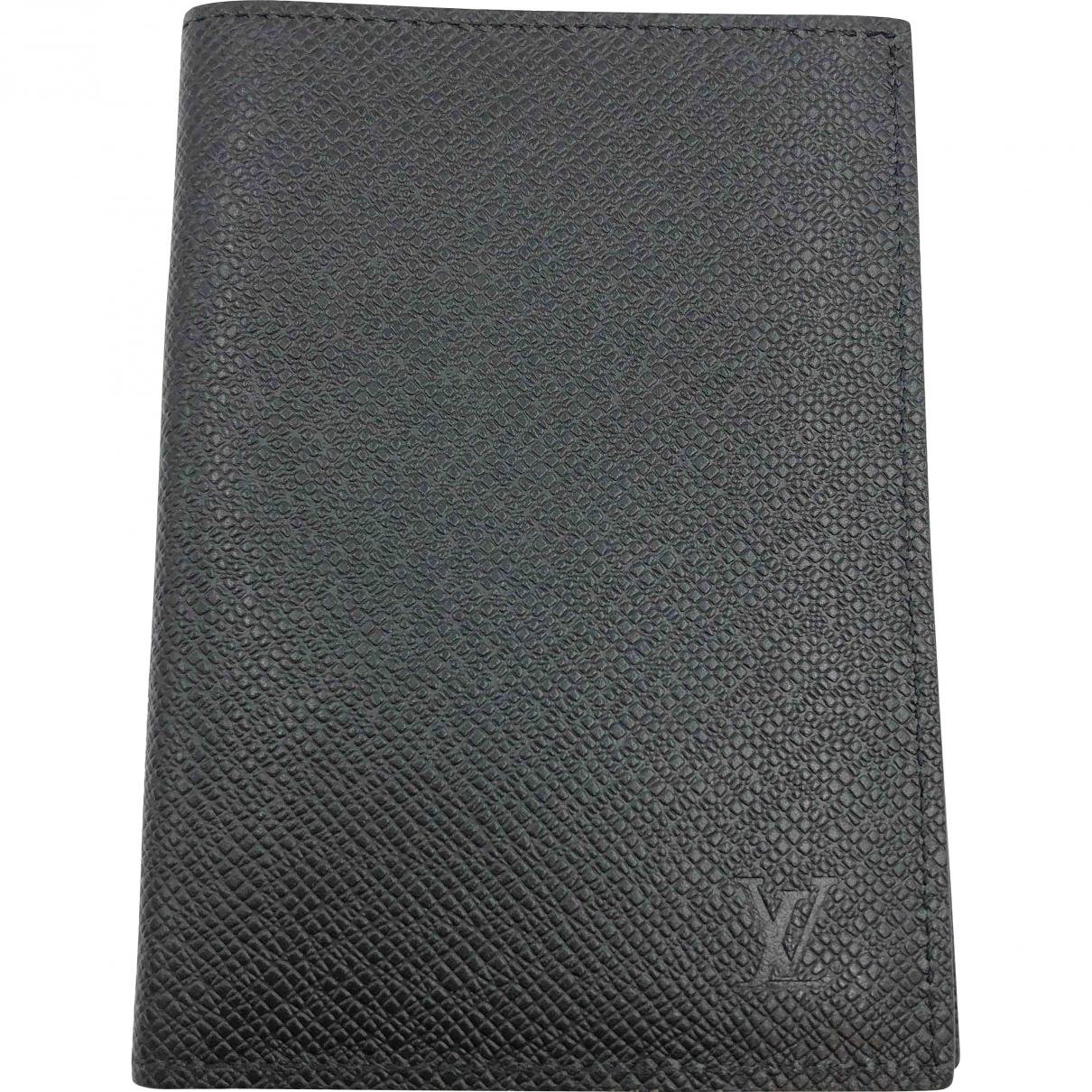 Louis Vuitton Pocket Organizer Black Leather Small Bag, Wallets & Cases in Black for Men - Lyst