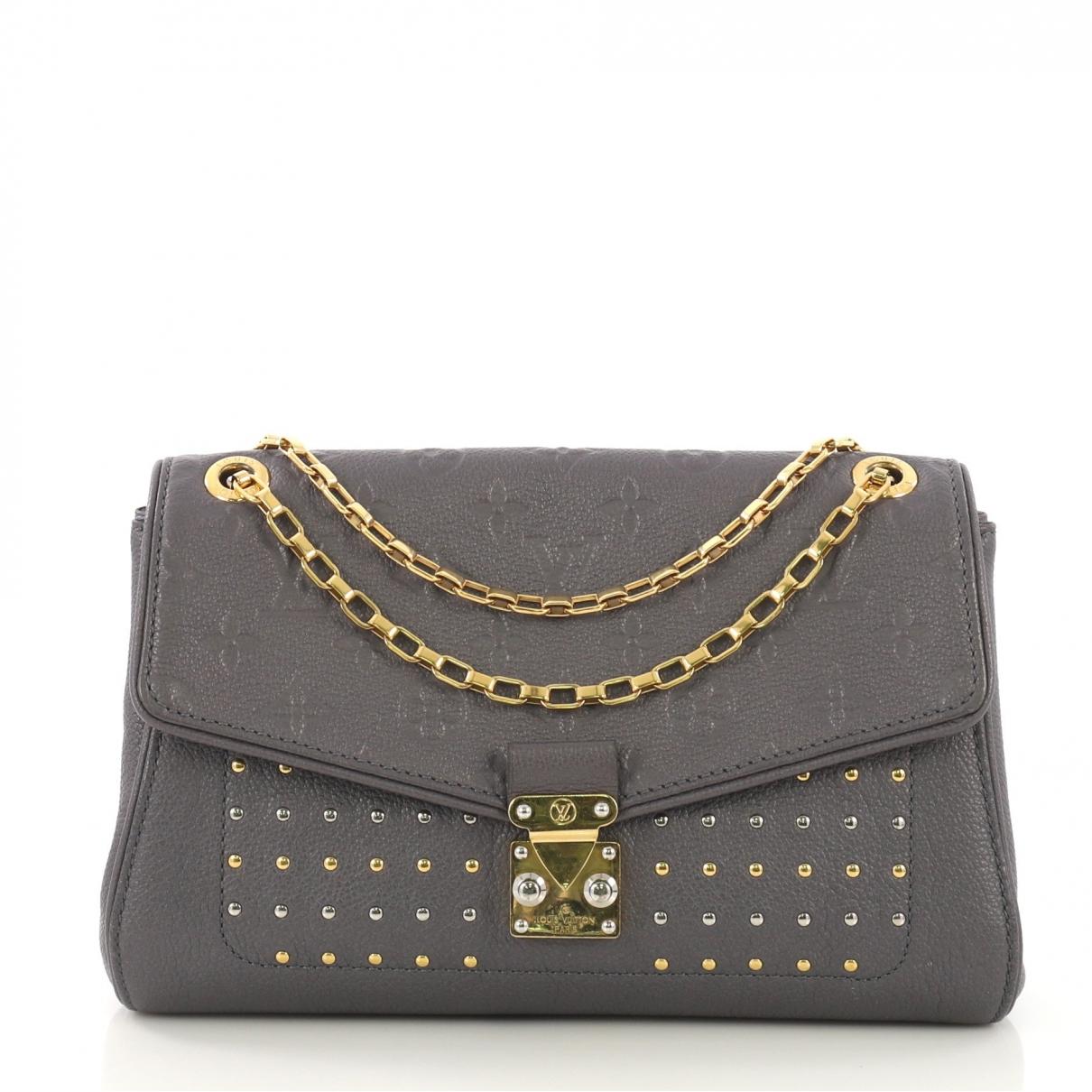 Louis Vuitton Saint-germain Grey Leather Handbag in Gray - Lyst