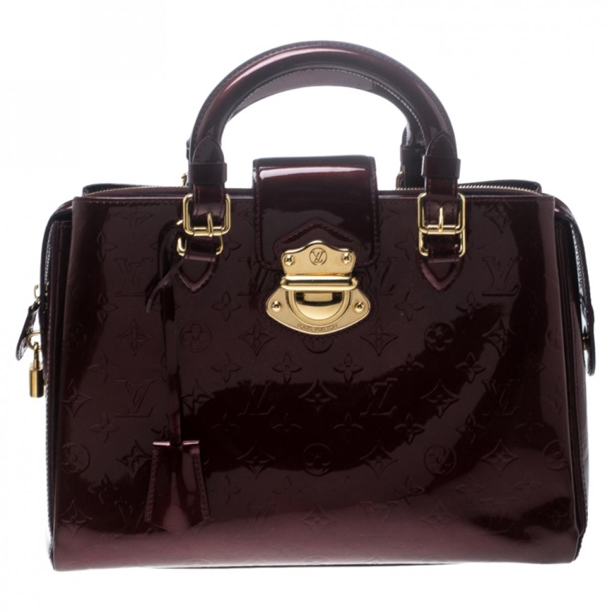 Lyst - Louis Vuitton Burgundy Patent Leather Handbag