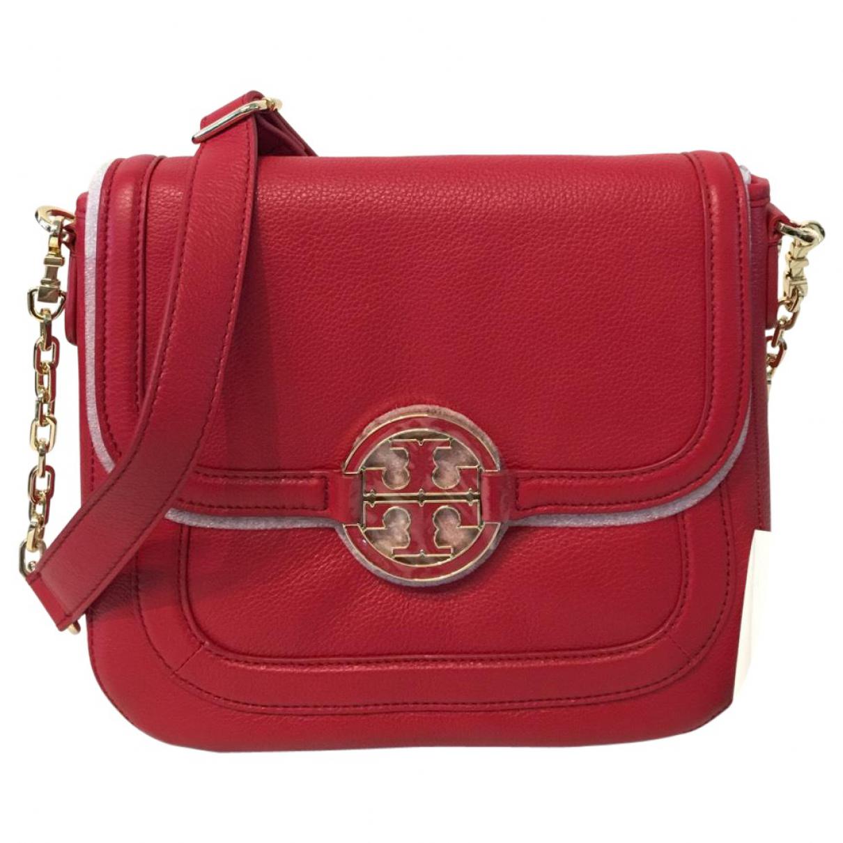 Lyst Tory Burch Pre Owned Red Amanda Crossbody Bag In Tory Burch Women S Pre Owned Red Amanda Crossbody Bag