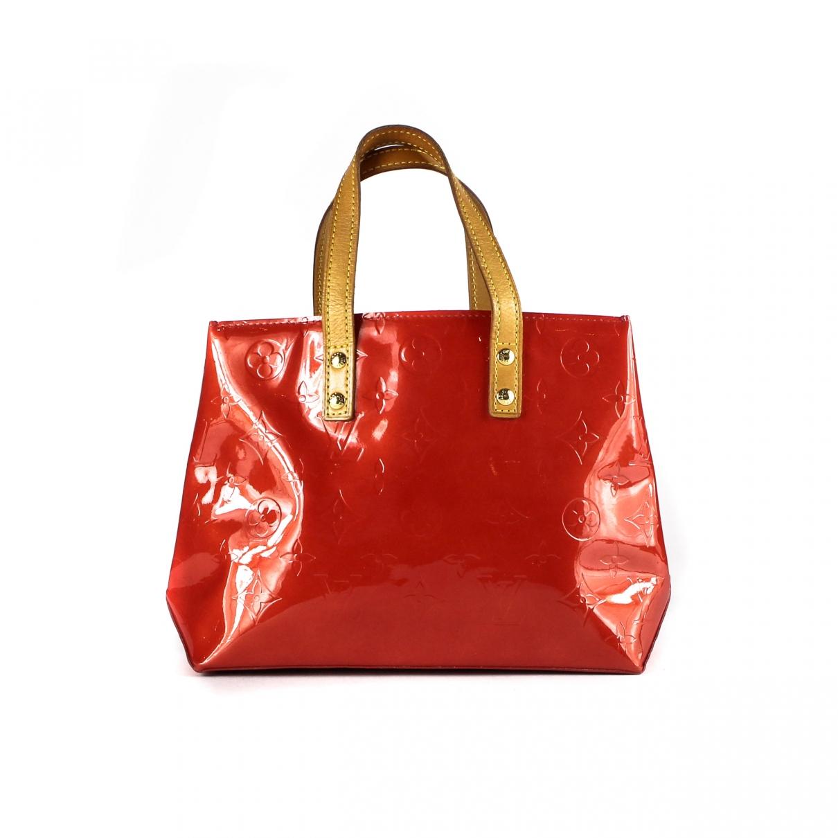 Lyst - Louis Vuitton Vintage Red Patent Leather Handbag in Red
