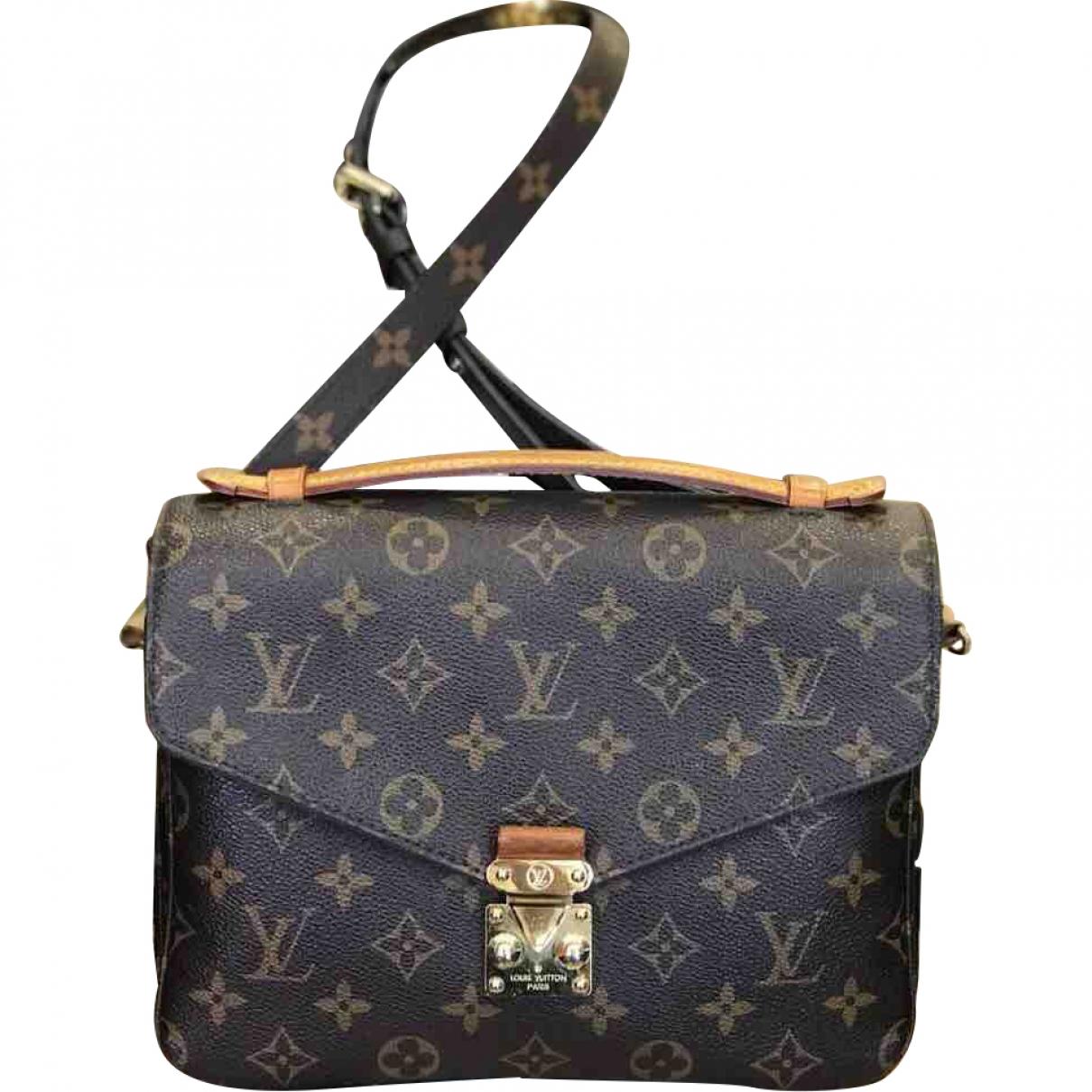 Louis Vuitton Metis Brown Cloth Handbag in Brown - Lyst