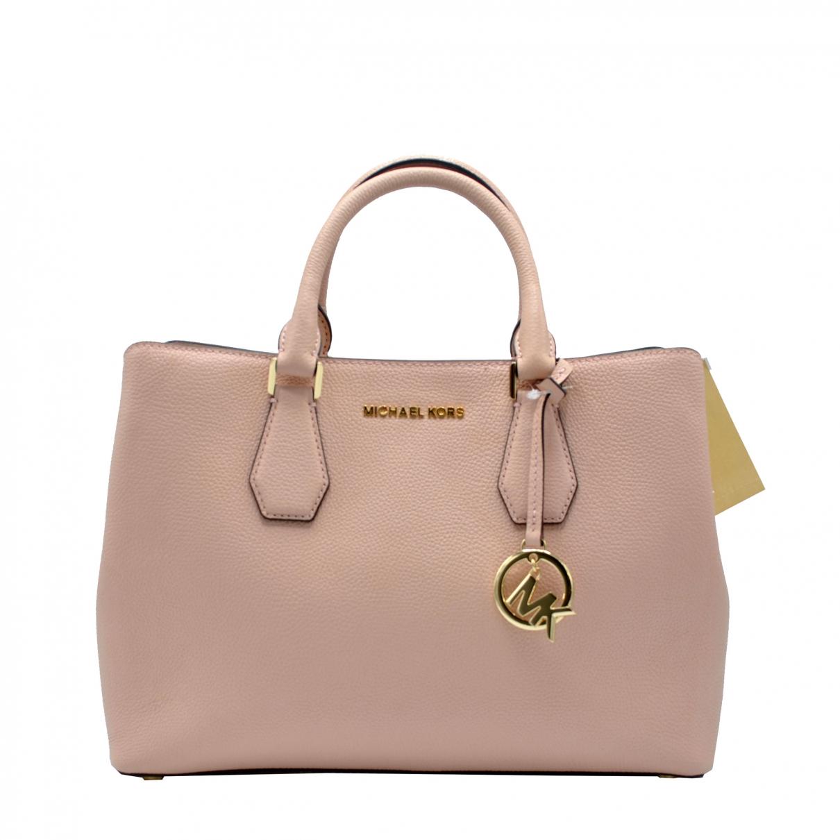 Michael Kors Pink Leather Handbag in Pink - Lyst