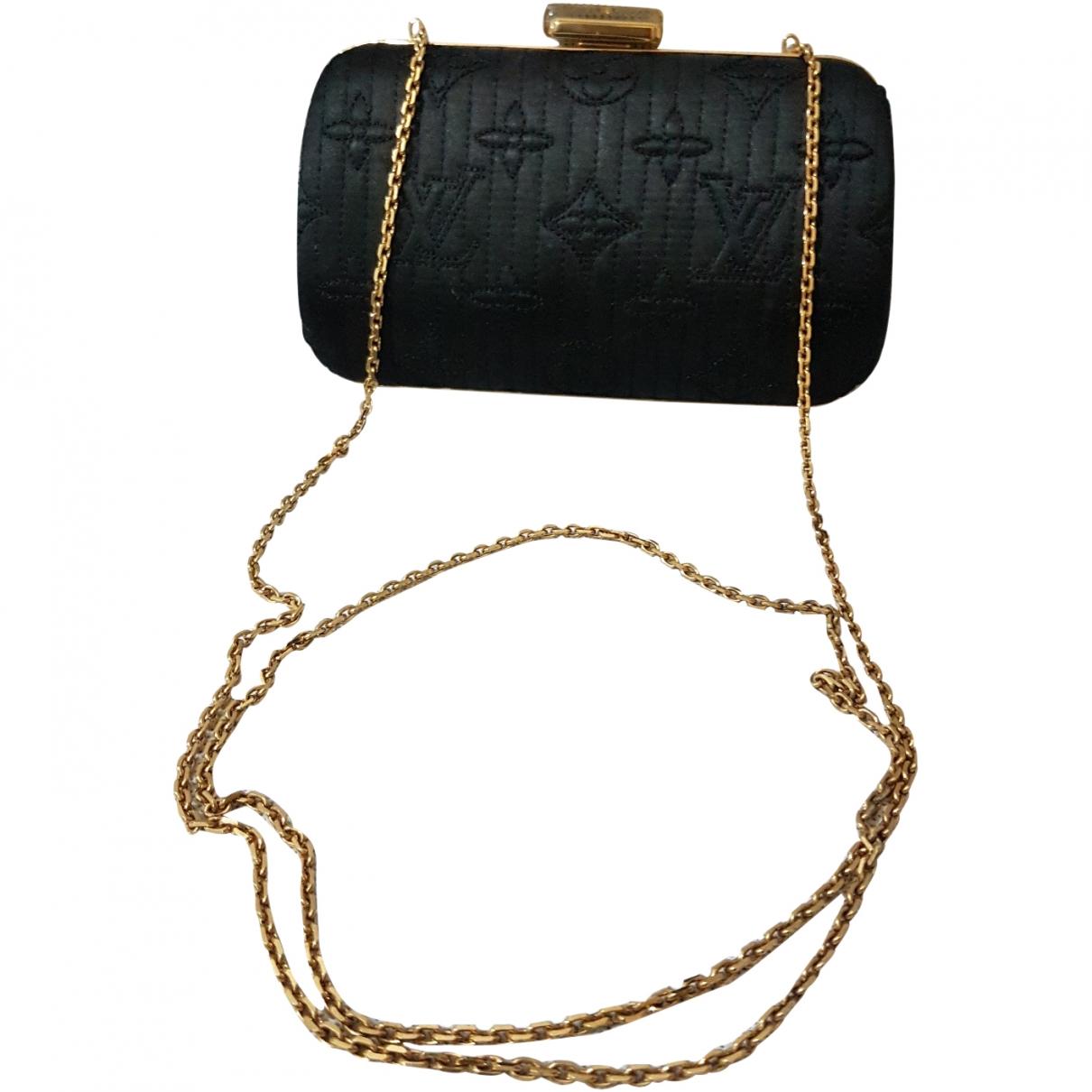 Louis Vuitton Black Cloth Clutch Bag in Black - Lyst