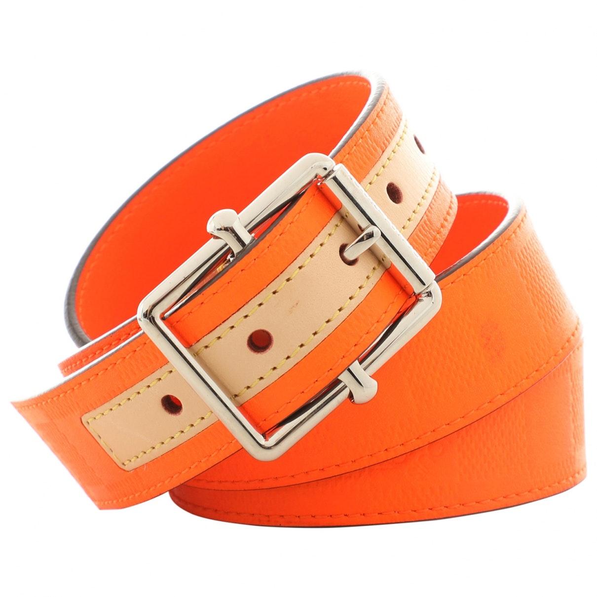Louis Vuitton Orange Leather in Orange for Men - Lyst