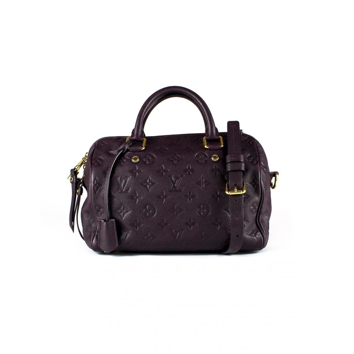 Louis Vuitton Purple Leather Handbag in Purple - Lyst