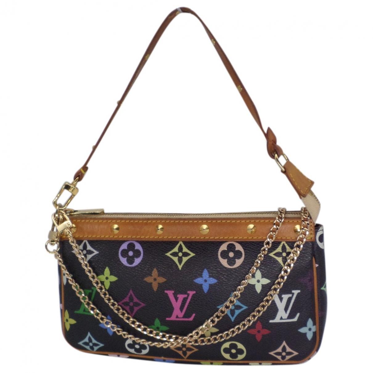 Lyst - Louis Vuitton Vintage Pochette Accessoire Multicolour Cloth Clutch Bag