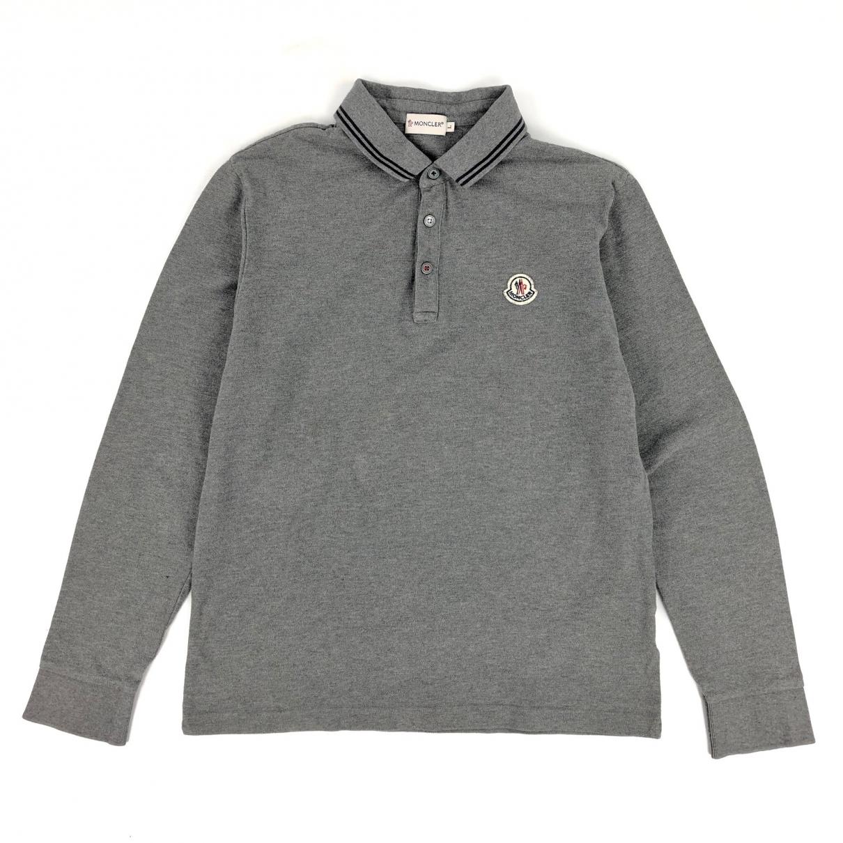 grey moncler long sleeve polo