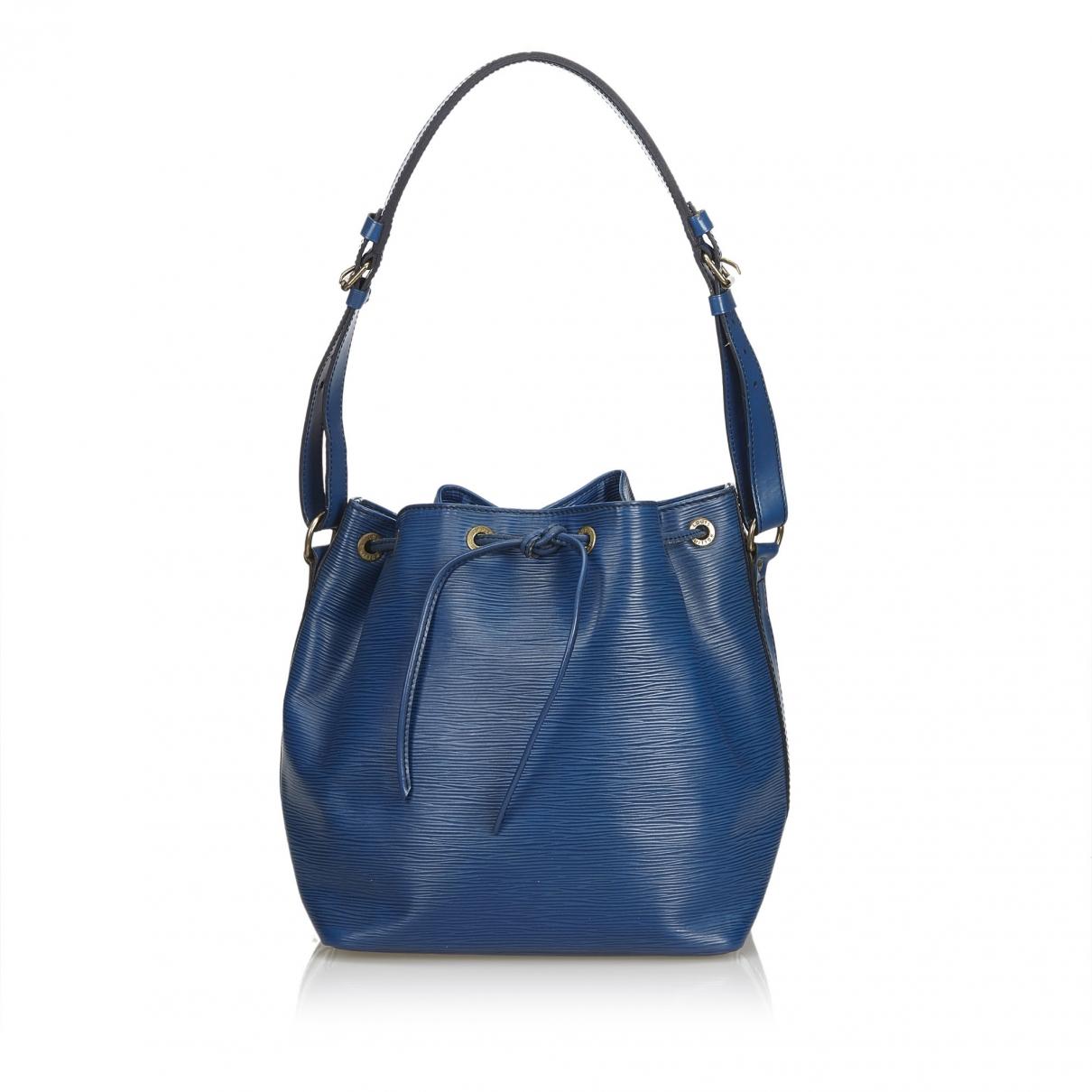 Lyst - Louis Vuitton Noé Leather Handbag in Blue