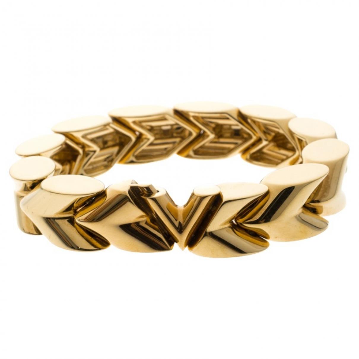 Lyst - Louis Vuitton Essential V Gold Metal Bracelets in Metallic