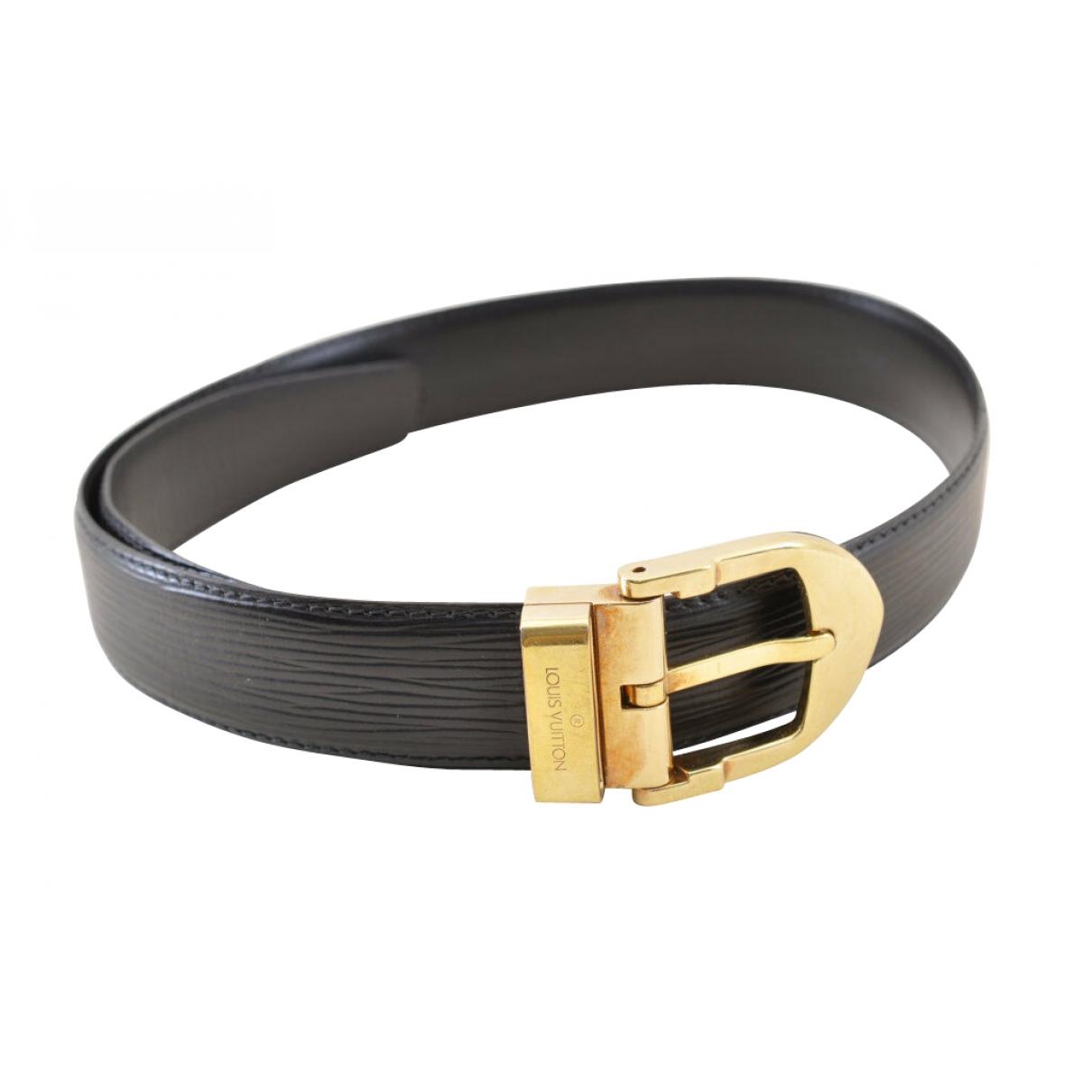Louis Vuitton Leather Belt in Black - Lyst