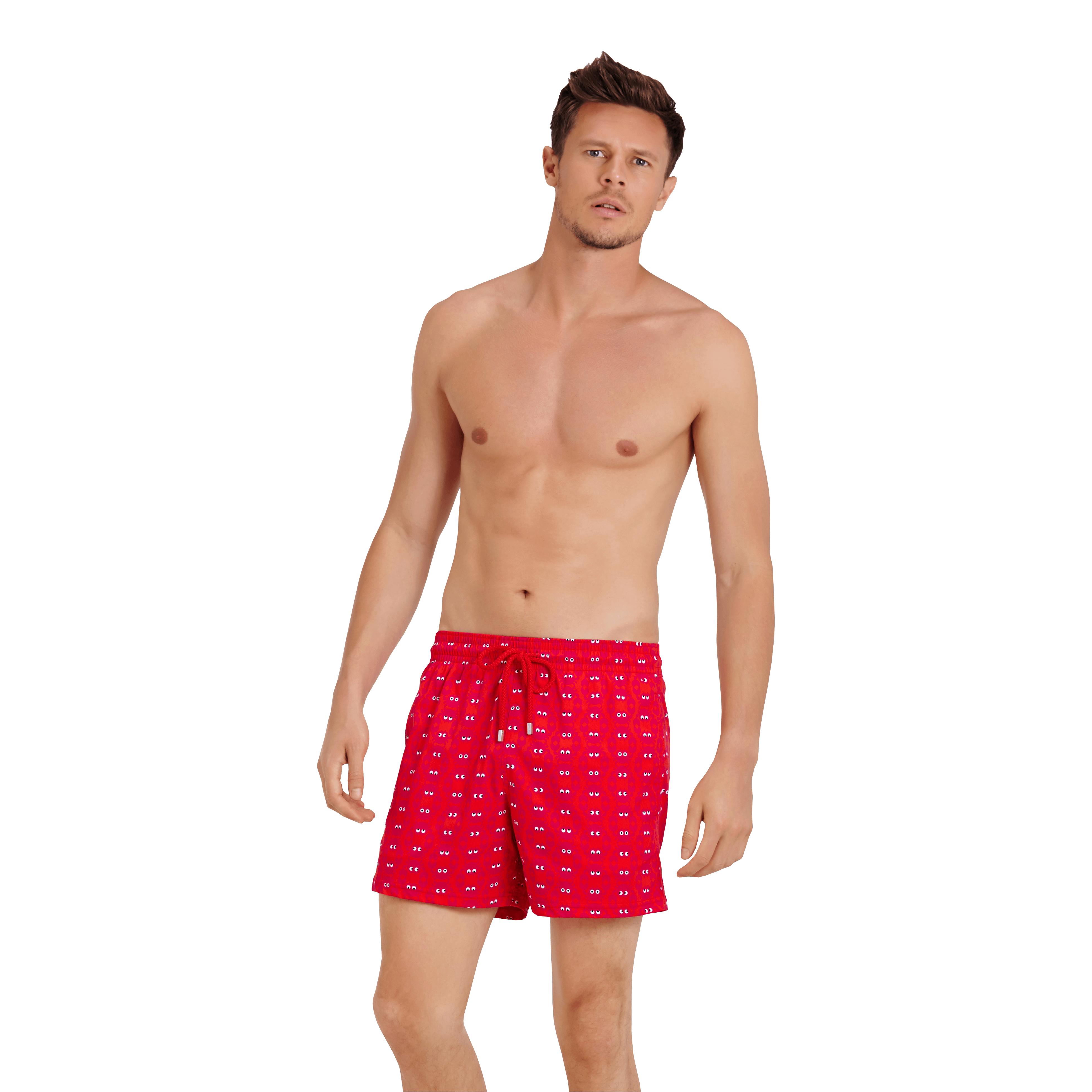 Vilebrequin Synthetic Men Swimwear Stretch Crabs in Red for Men - Lyst