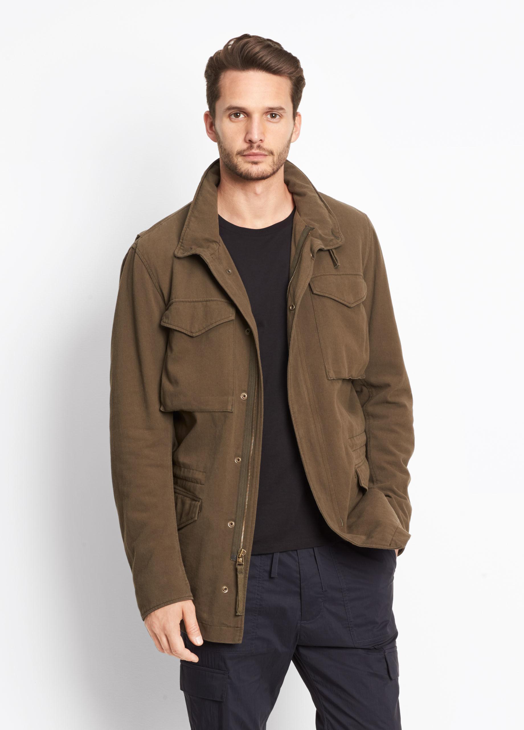 Vince Army Coat in Green for Men | Lyst