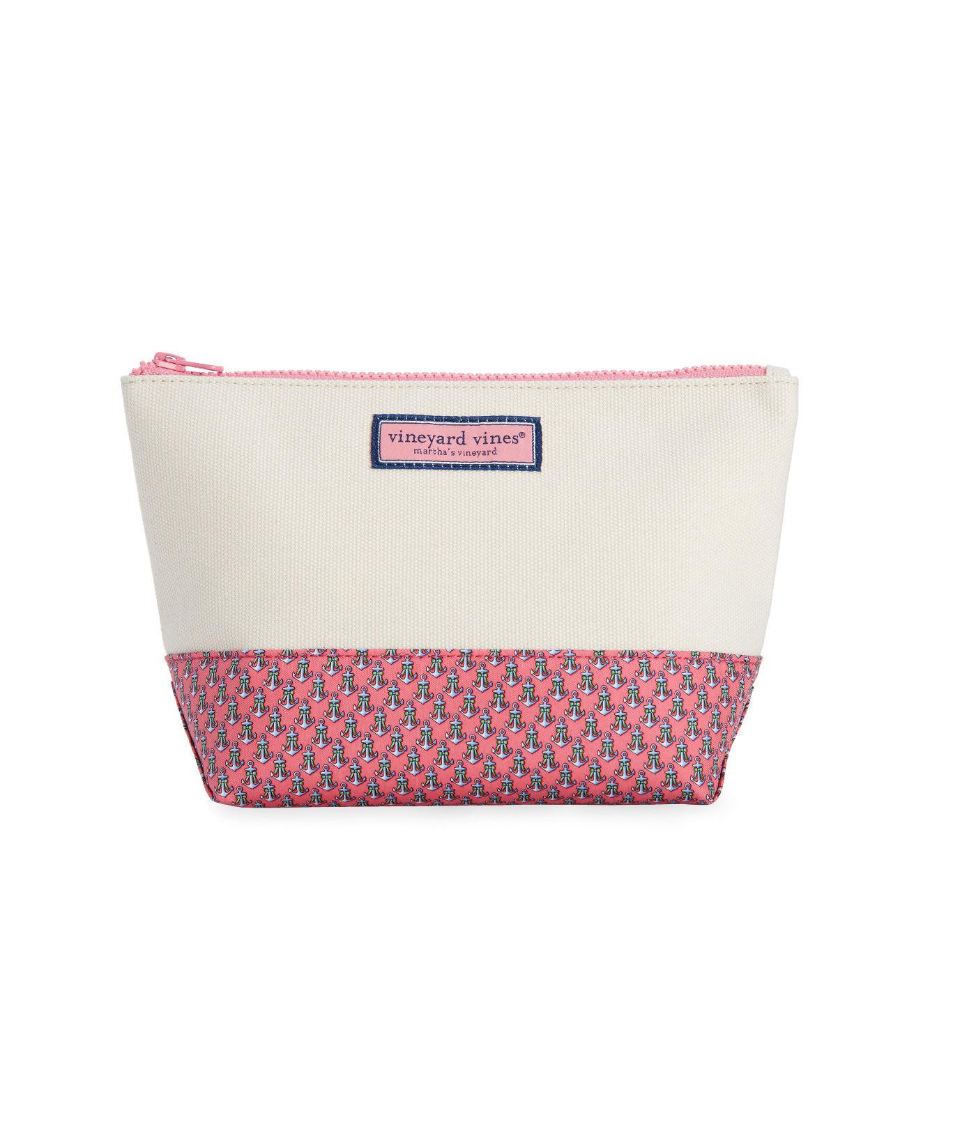 Lyst Vineyard Vines Holiday Anchors Cosmetic Case In Pink Vineyard Vines