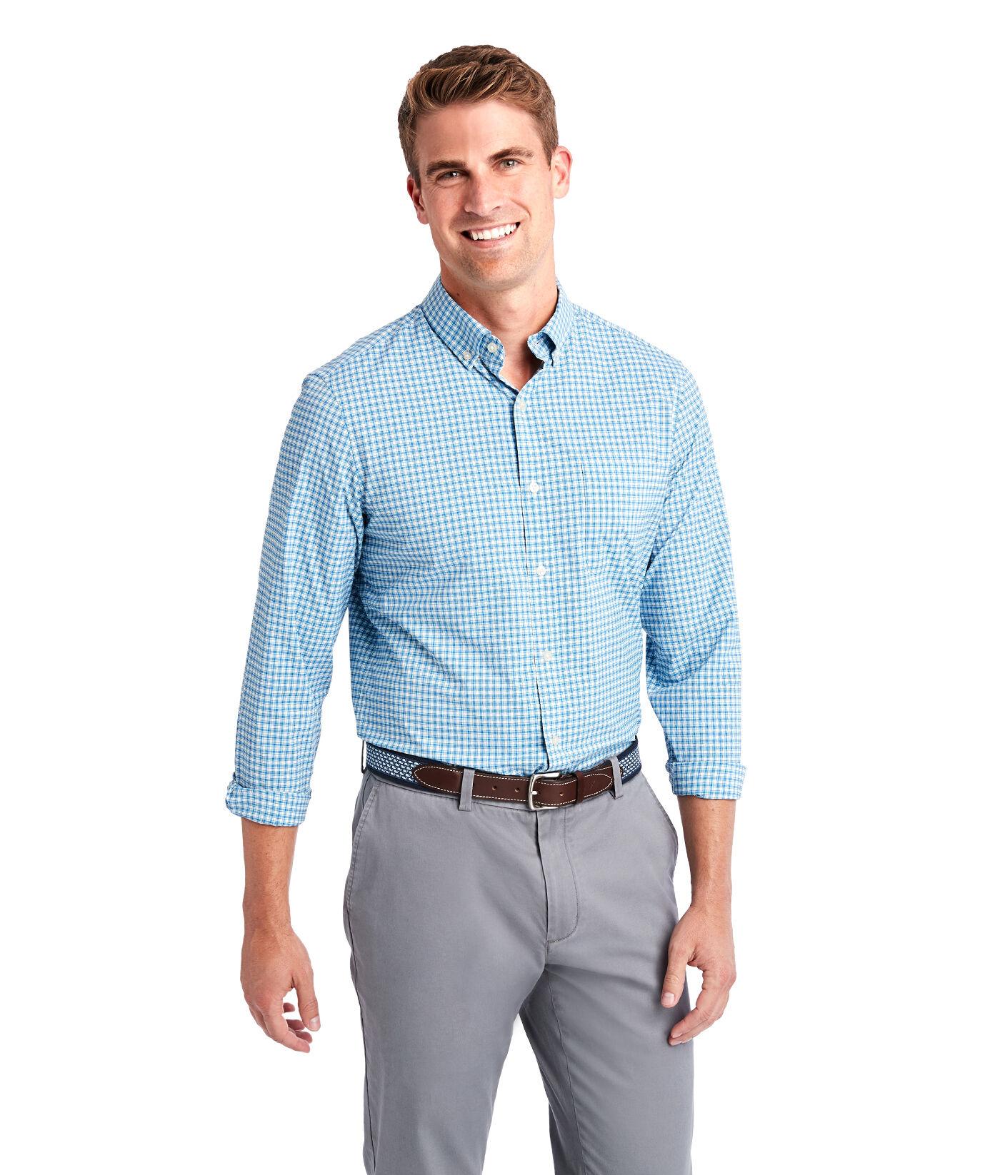 vineyard vines performance button down