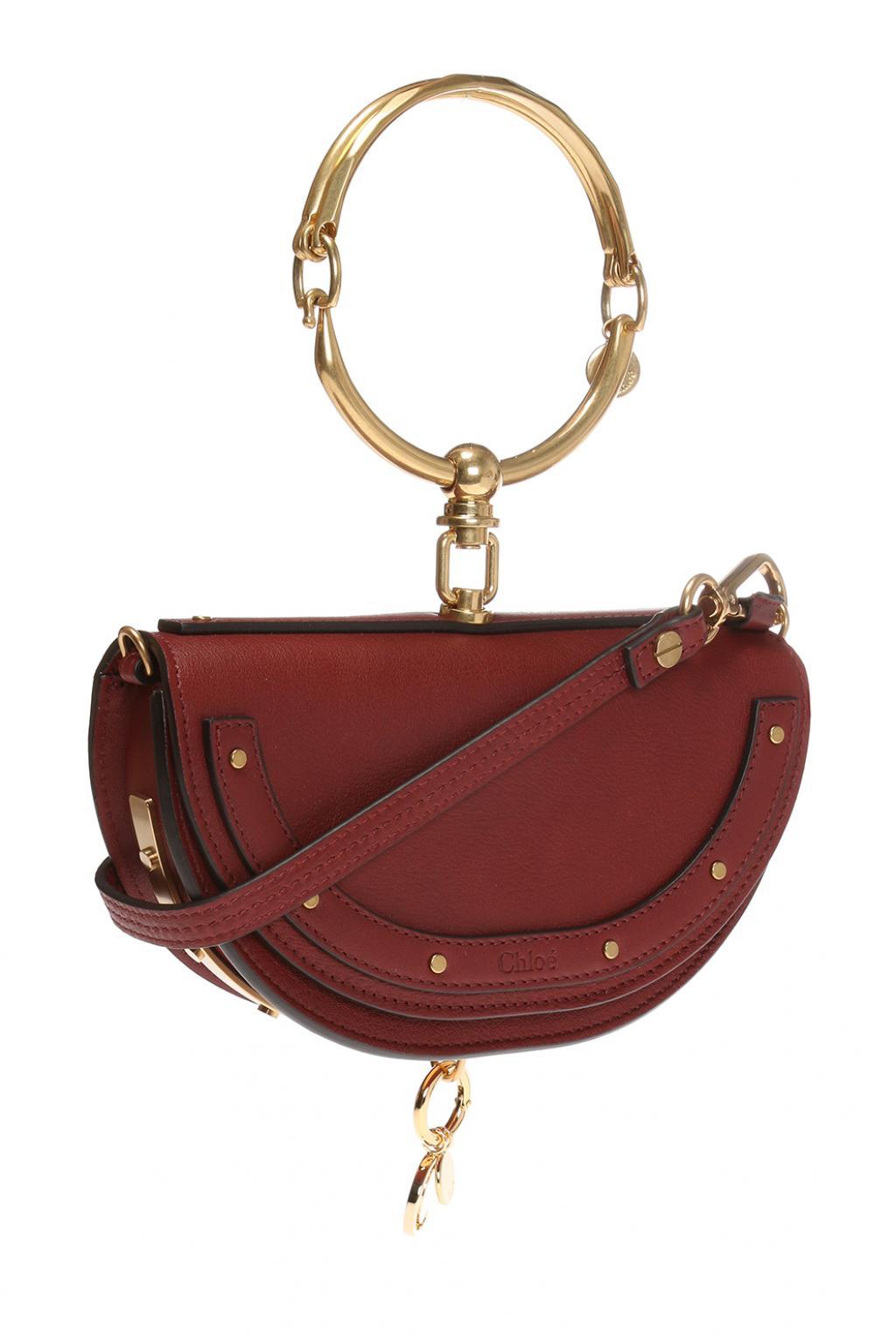 Chloé 'nile' Shoulder Bag in Red - Lyst