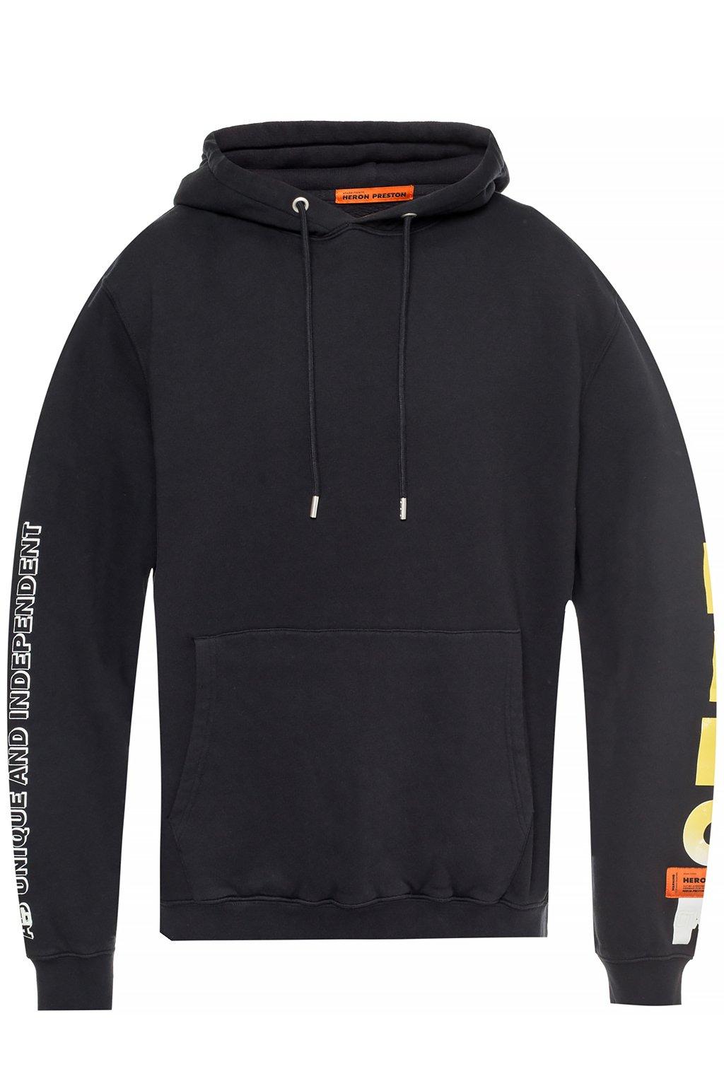 Heron Preston Cotton Logo Hoodie in Black for Men - Lyst