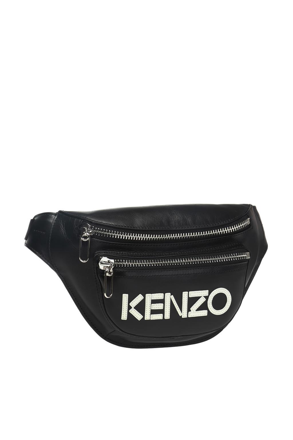 KENZO Logo Belt Bag in Black for Men - Lyst