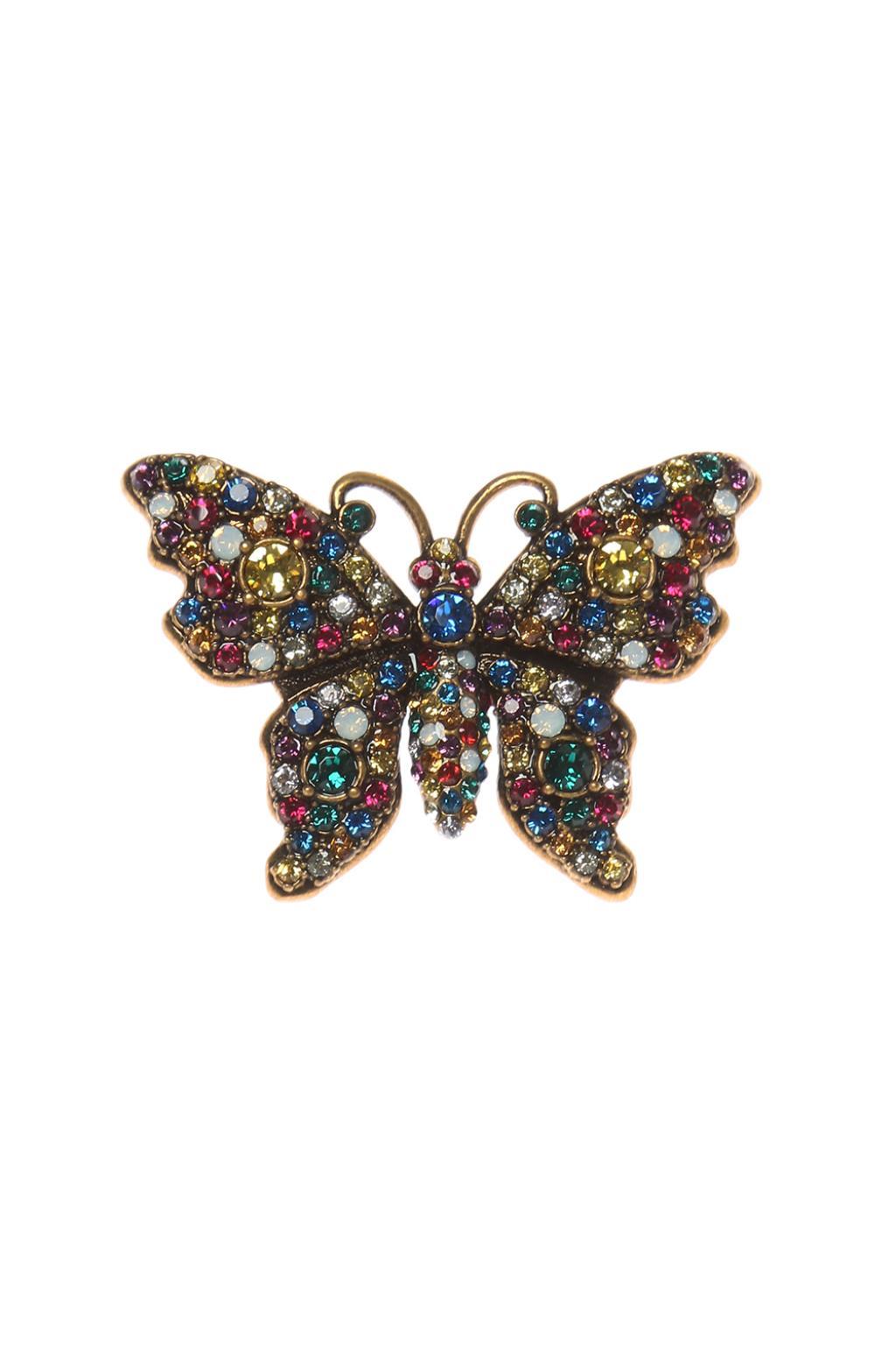 Gucci Butterfly Earrings in Metallic - Lyst